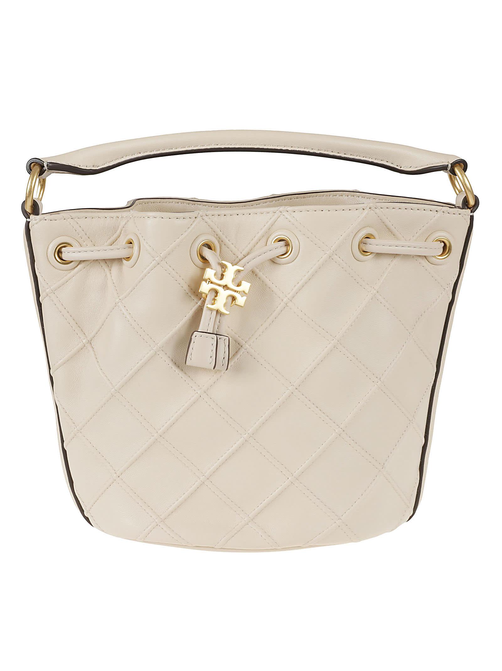 Tory Burch Fleming Soft Bucket Bag in Natural