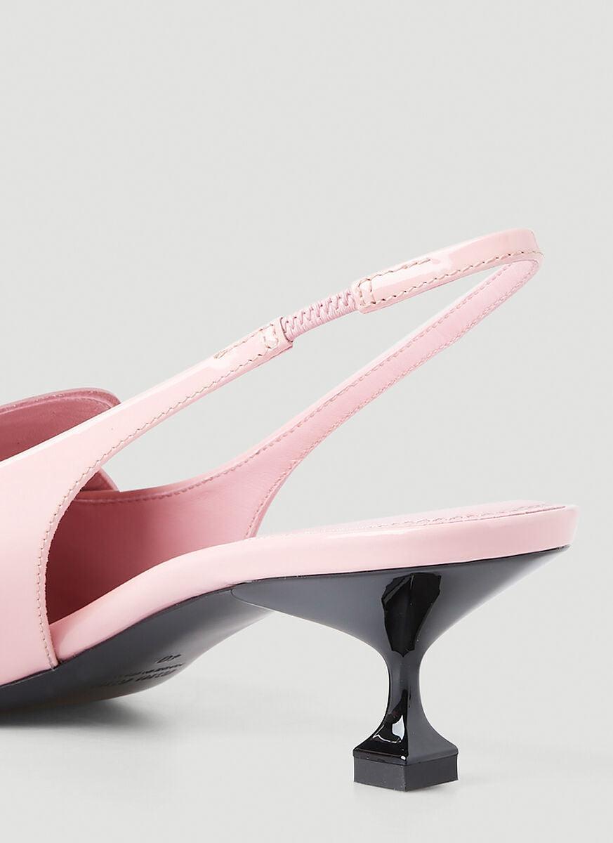 Miu Miu Leather Point Toe Kitten Heel 