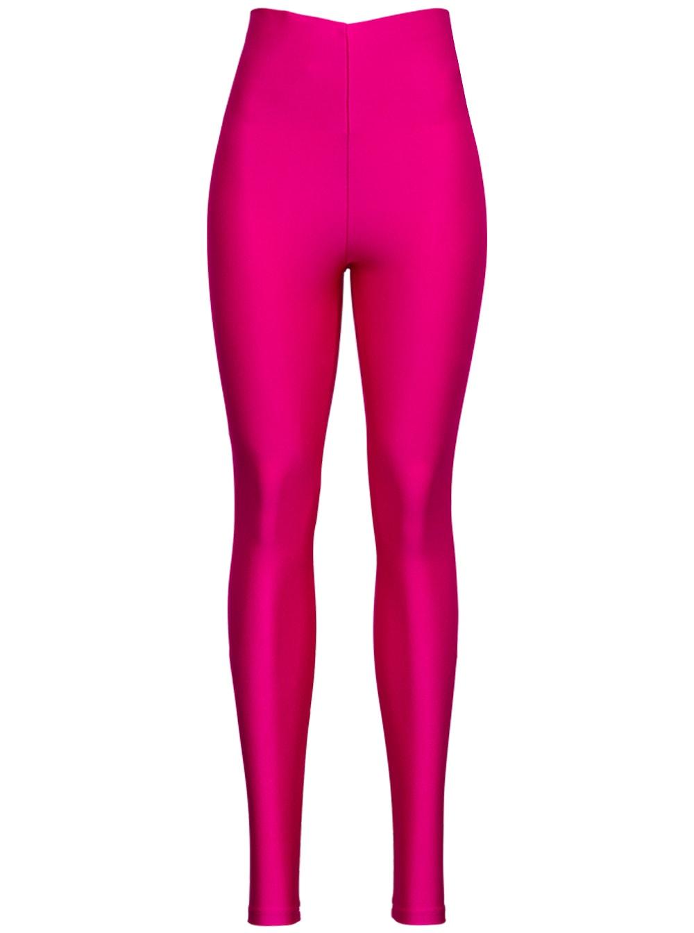 The Andamane Pink Holly Leggings In Shiny Stretch Fabric | Lyst