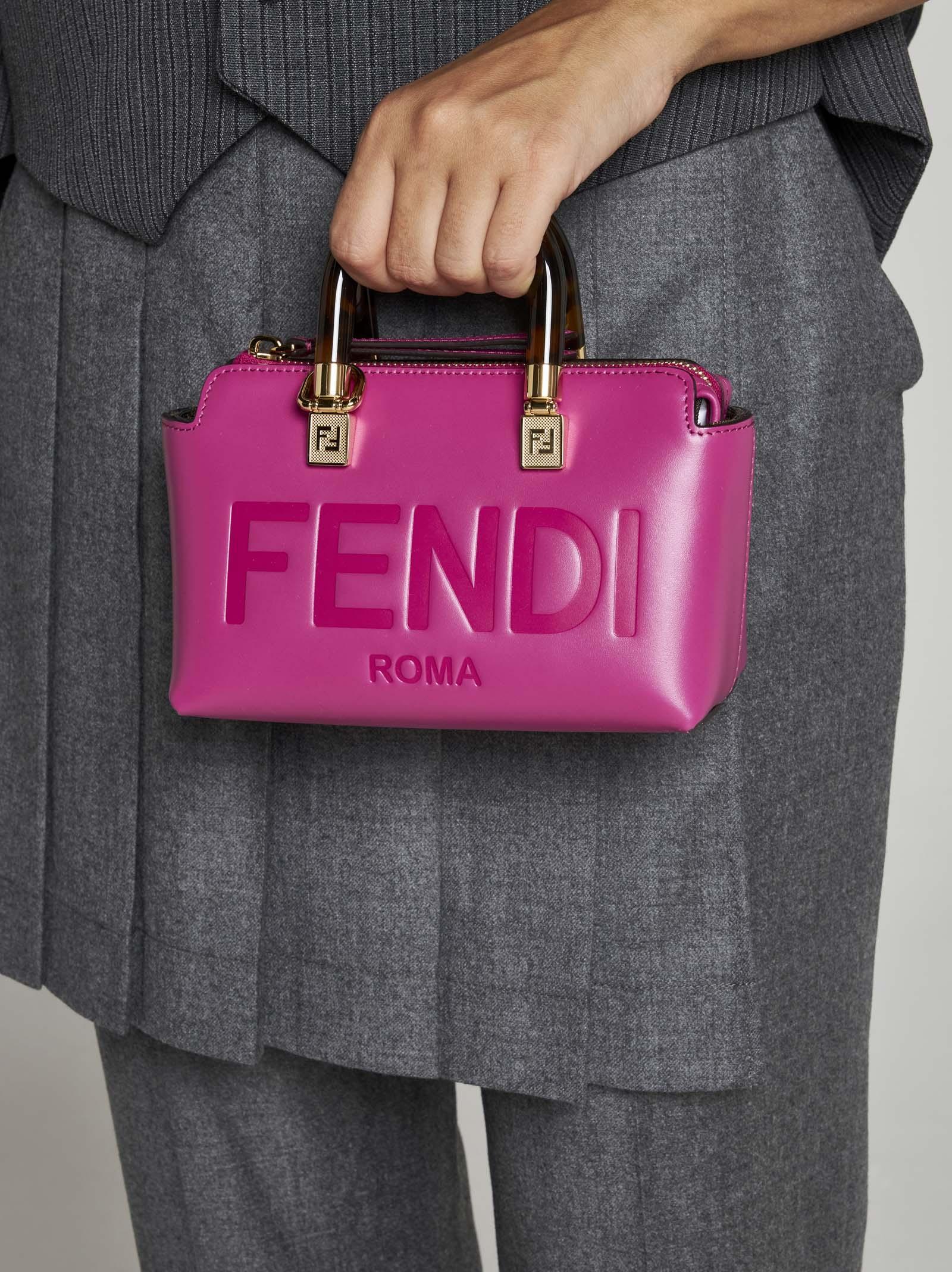 Fendi By The Way Mini Leather Bag in Pink | Lyst