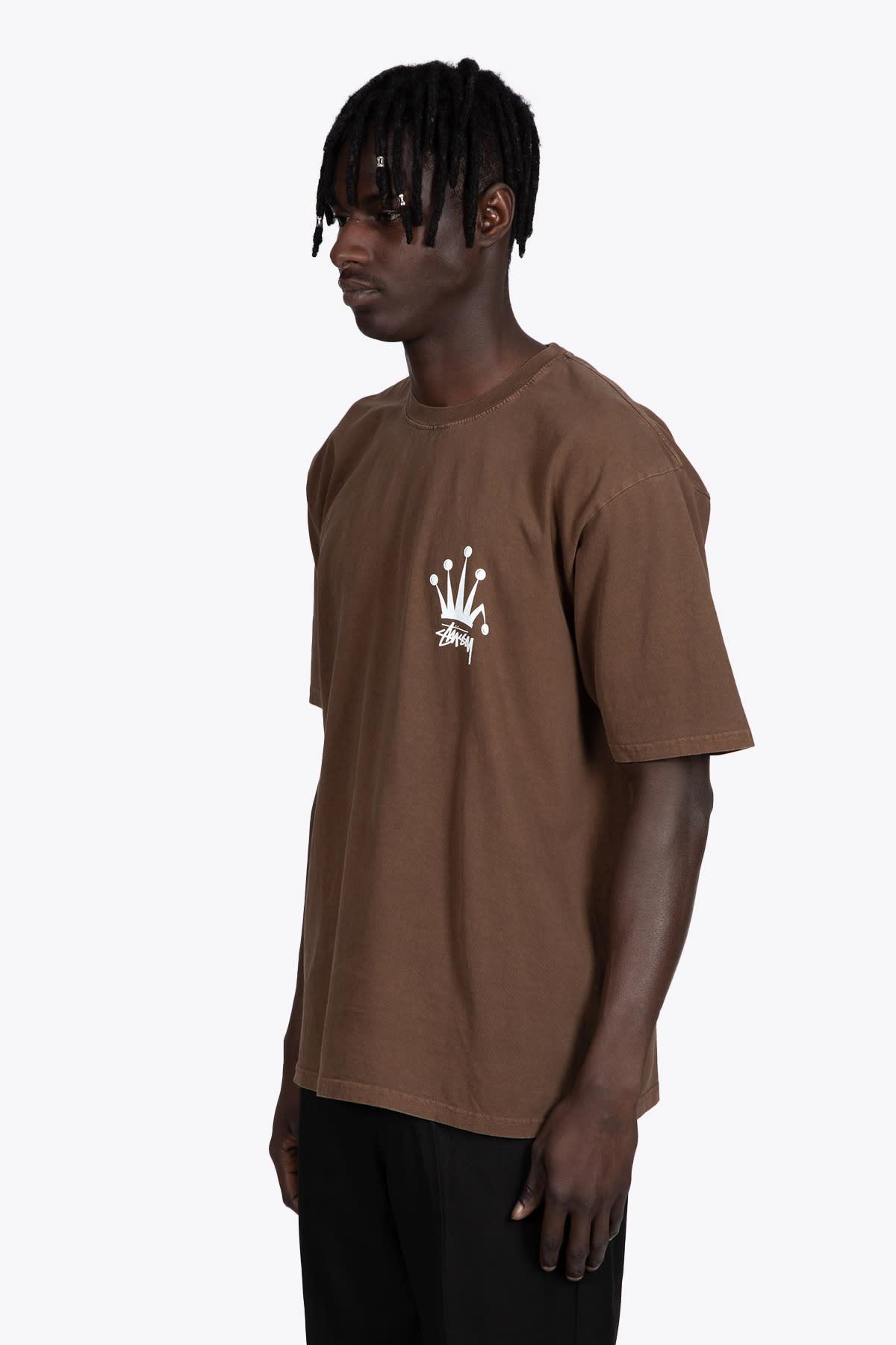 Stussy Regal Crow Pig Dyed Tee Brown 