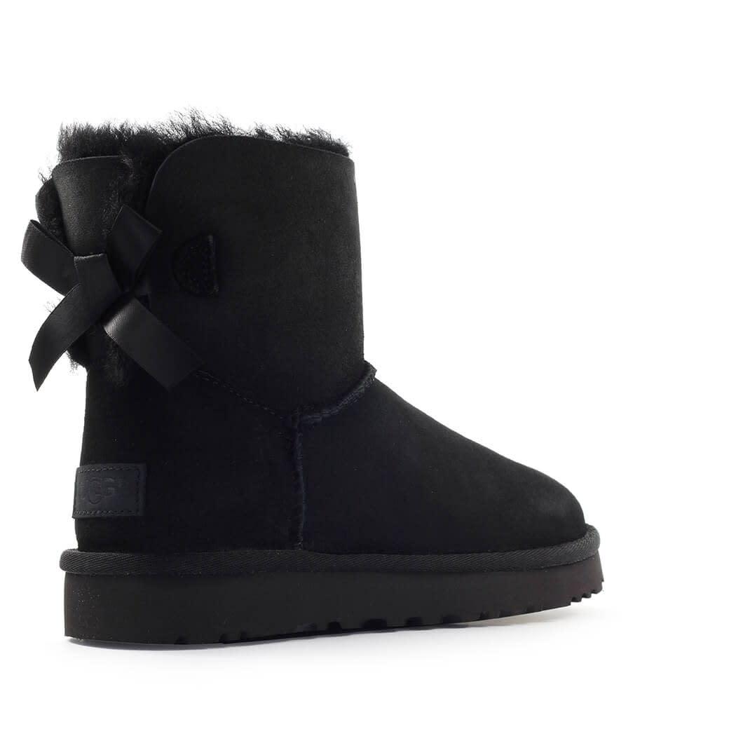 UGG Leather Mini Bailey Bow Boot in 
