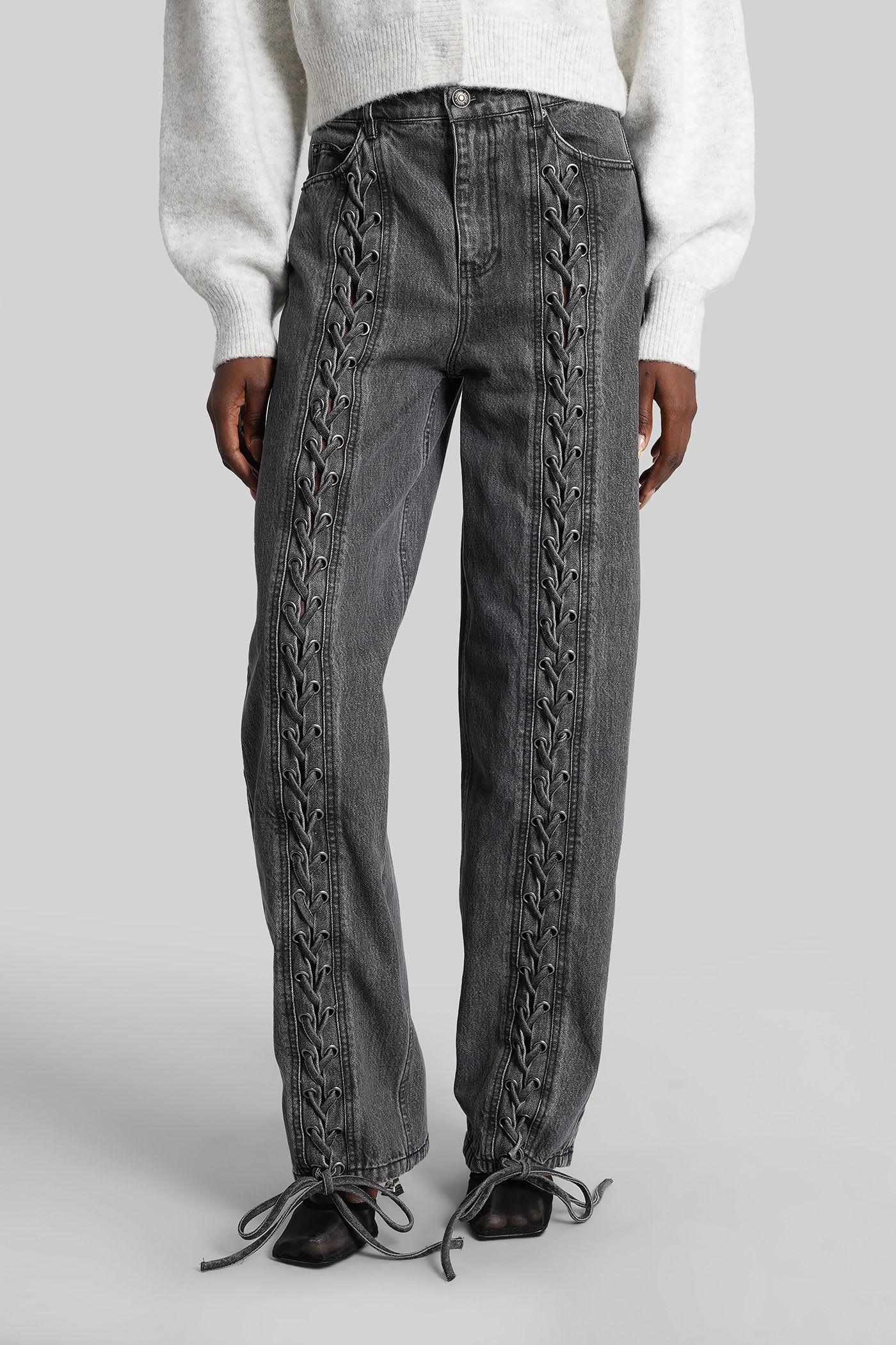 【関税&送料込】Rotate Birger Christensen Straight Leg Pants ROTATE BIRGER CHRISTENSEN Rotie woven recycled-faux leather