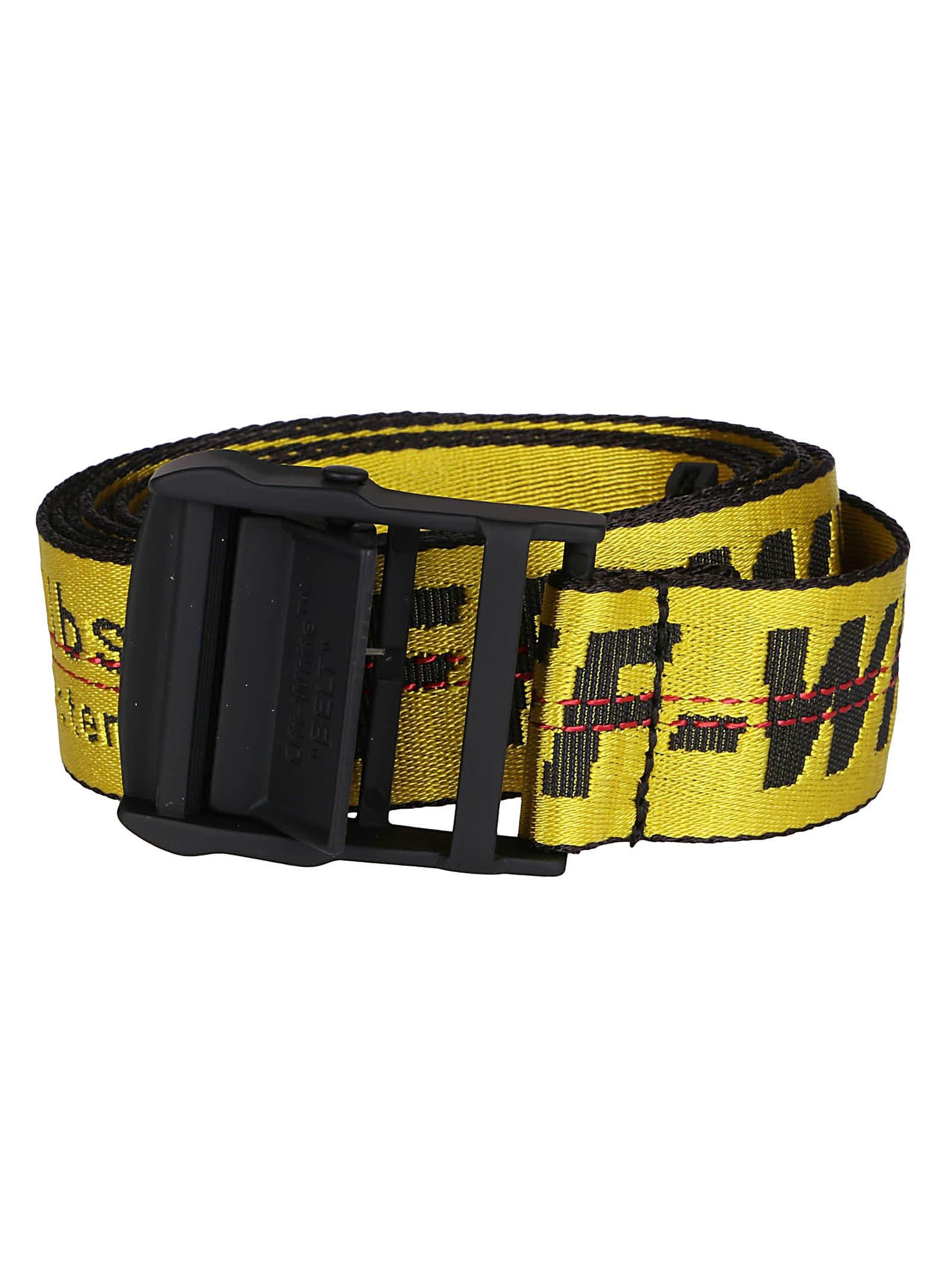 yellow canvas belt