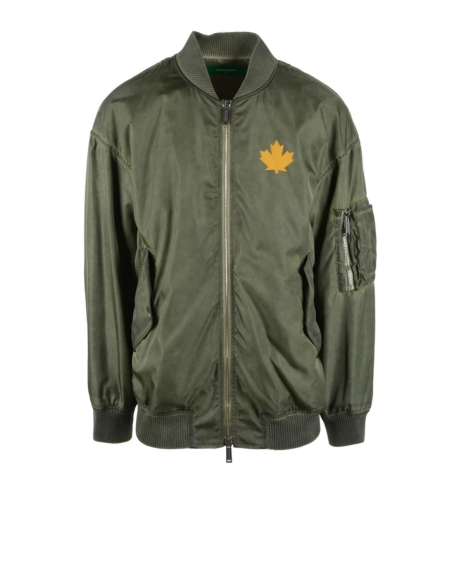 DSquared² Military Green Jacket for Men | Lyst