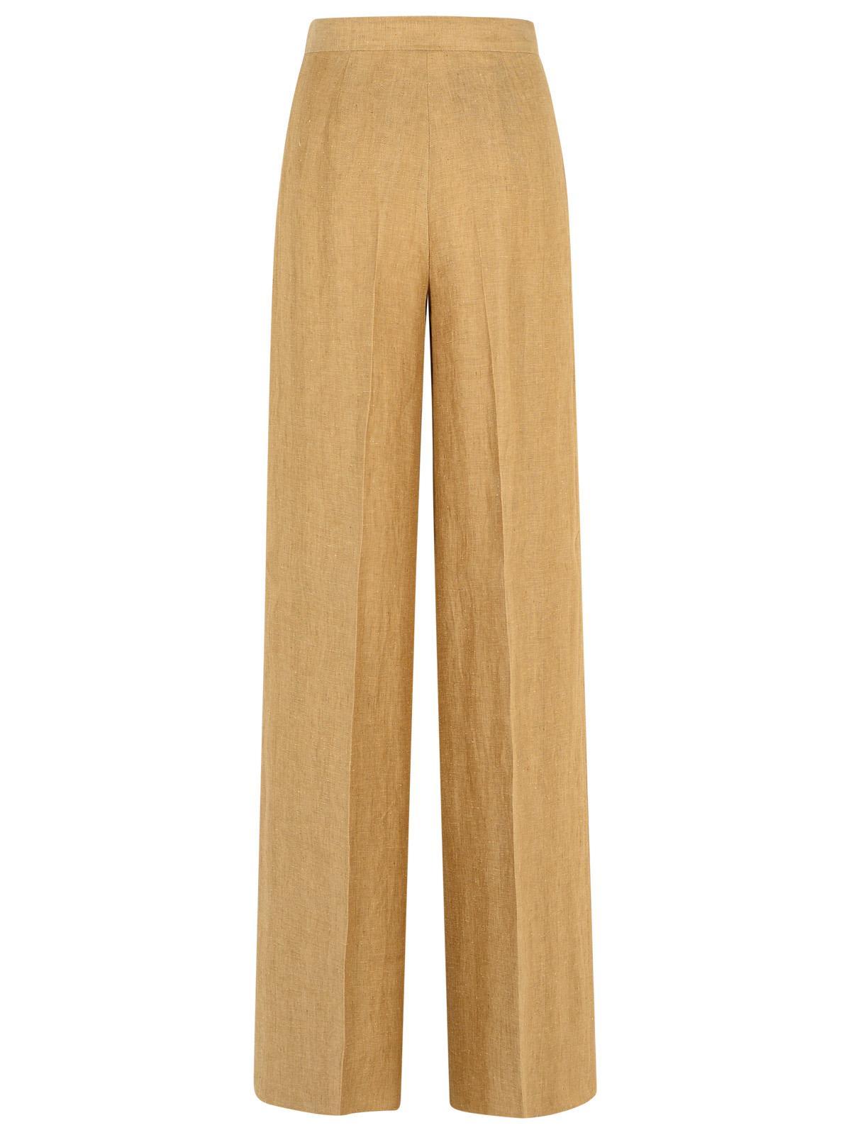 Max Mara Rauche' Linen Pants in Natural | Lyst Max Mara Rauche' Linen Pants in Natural | Lyst