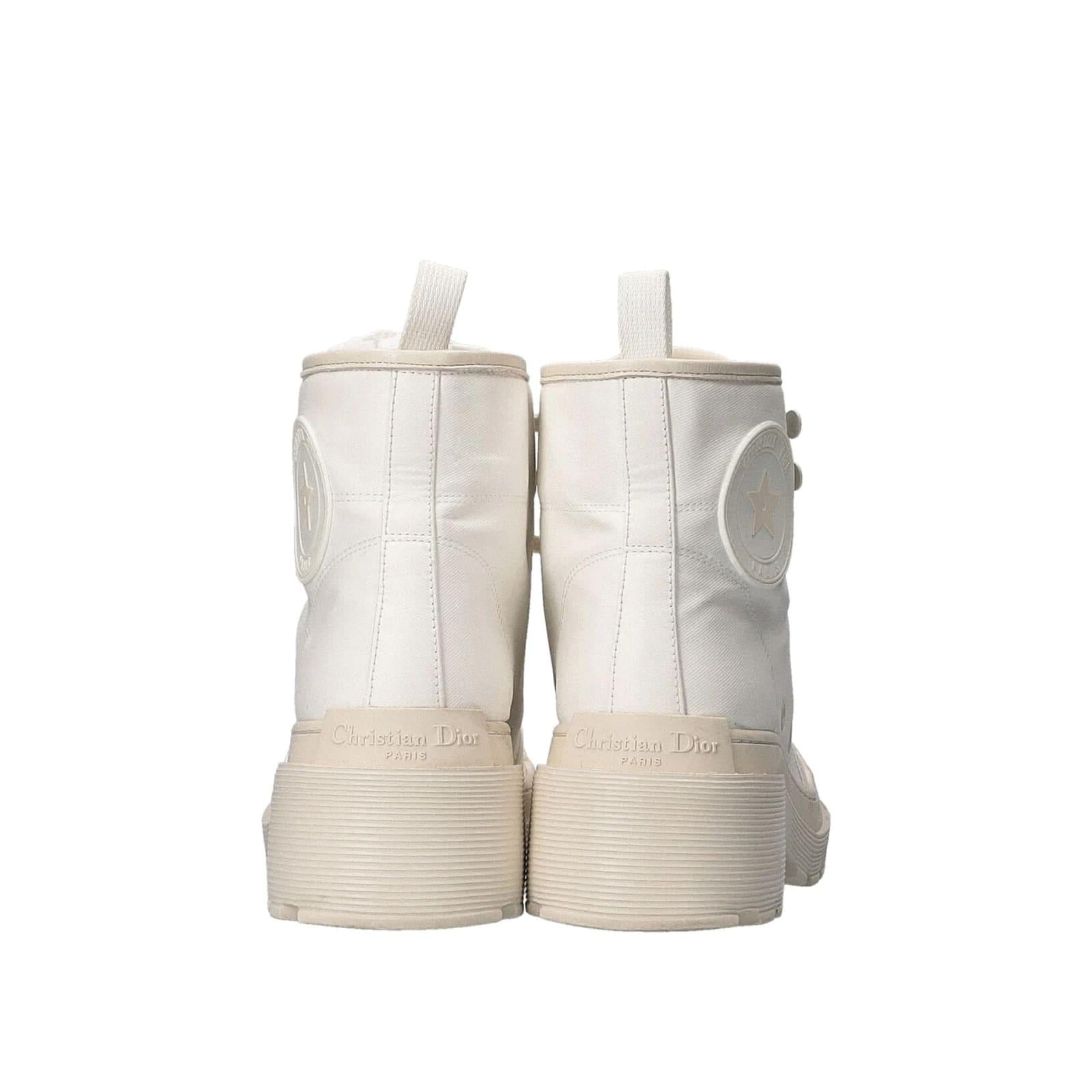 cream dior boots