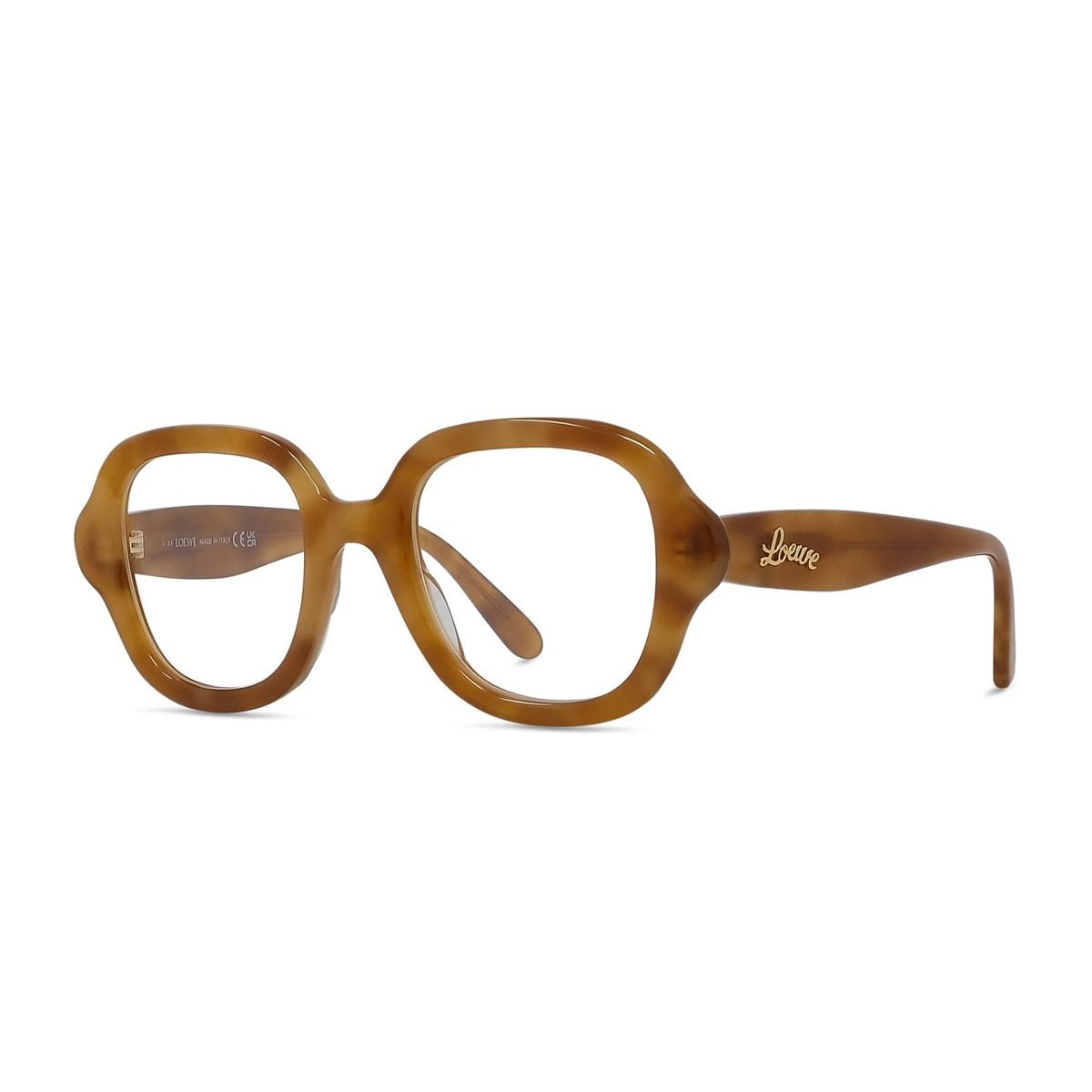 LOEWE NWT sunglasses. Curved geometric frames. Blonde Havana Blue. Beautiful. Loewe Anagram Lw40129U XS (50 - 22) with Blue lenses and  main image 4