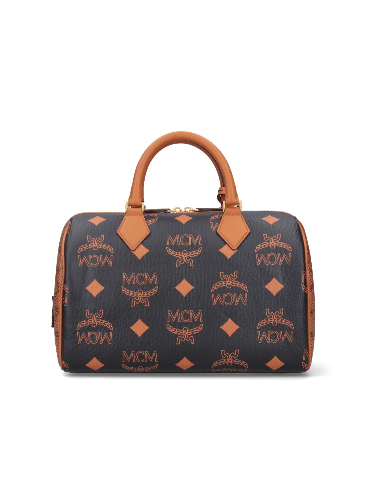 ハンドバッグ MCM 'Ella Boston' medium handbag MCM Medium Handbag Ella Boston in Blue | Lyst