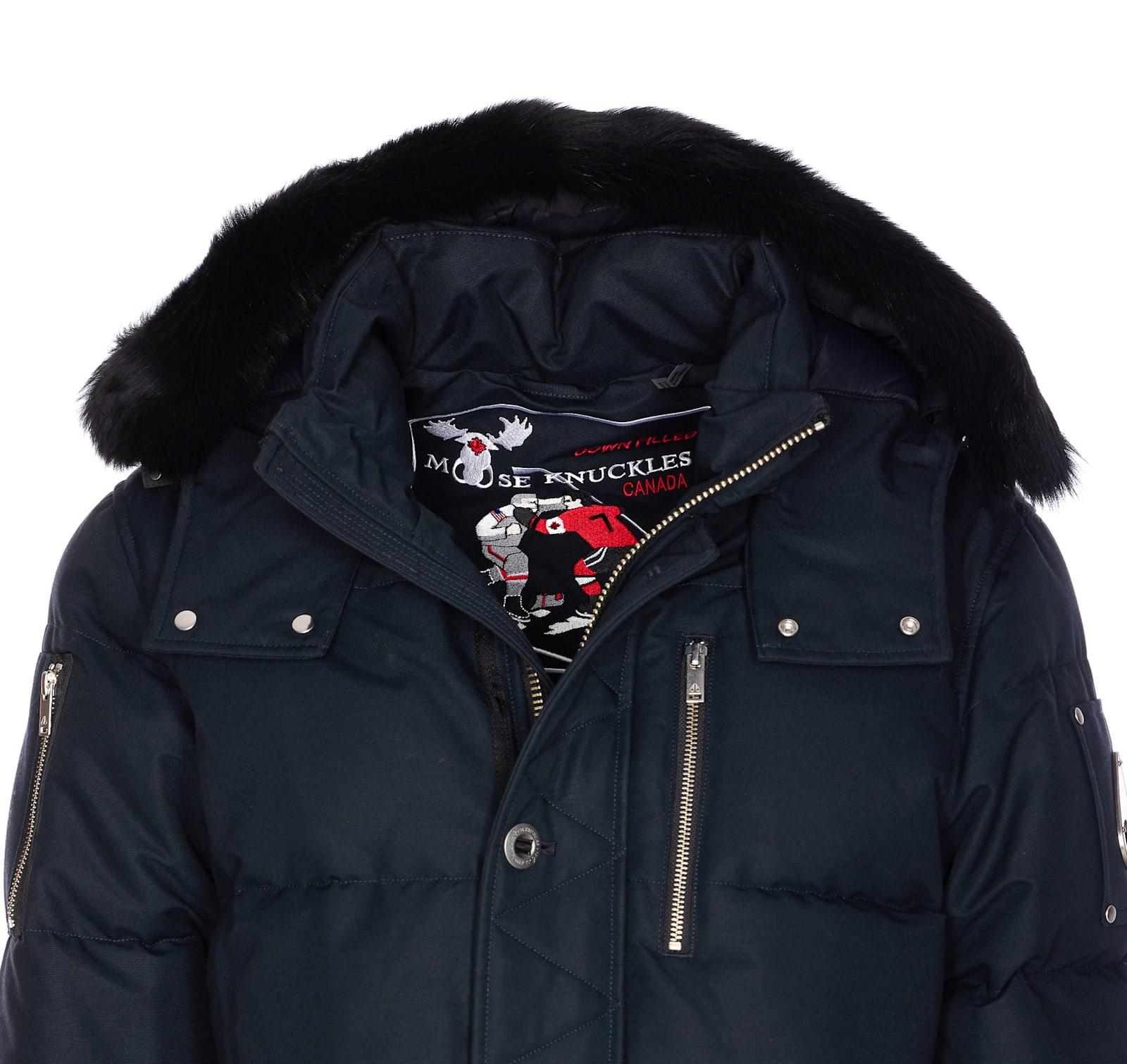 ジャケット MOOSE KNUCKLES JACKET WITH LOGO Moose Knuckles Black Logo Naufrage Jacket – Retro Designer Wear
