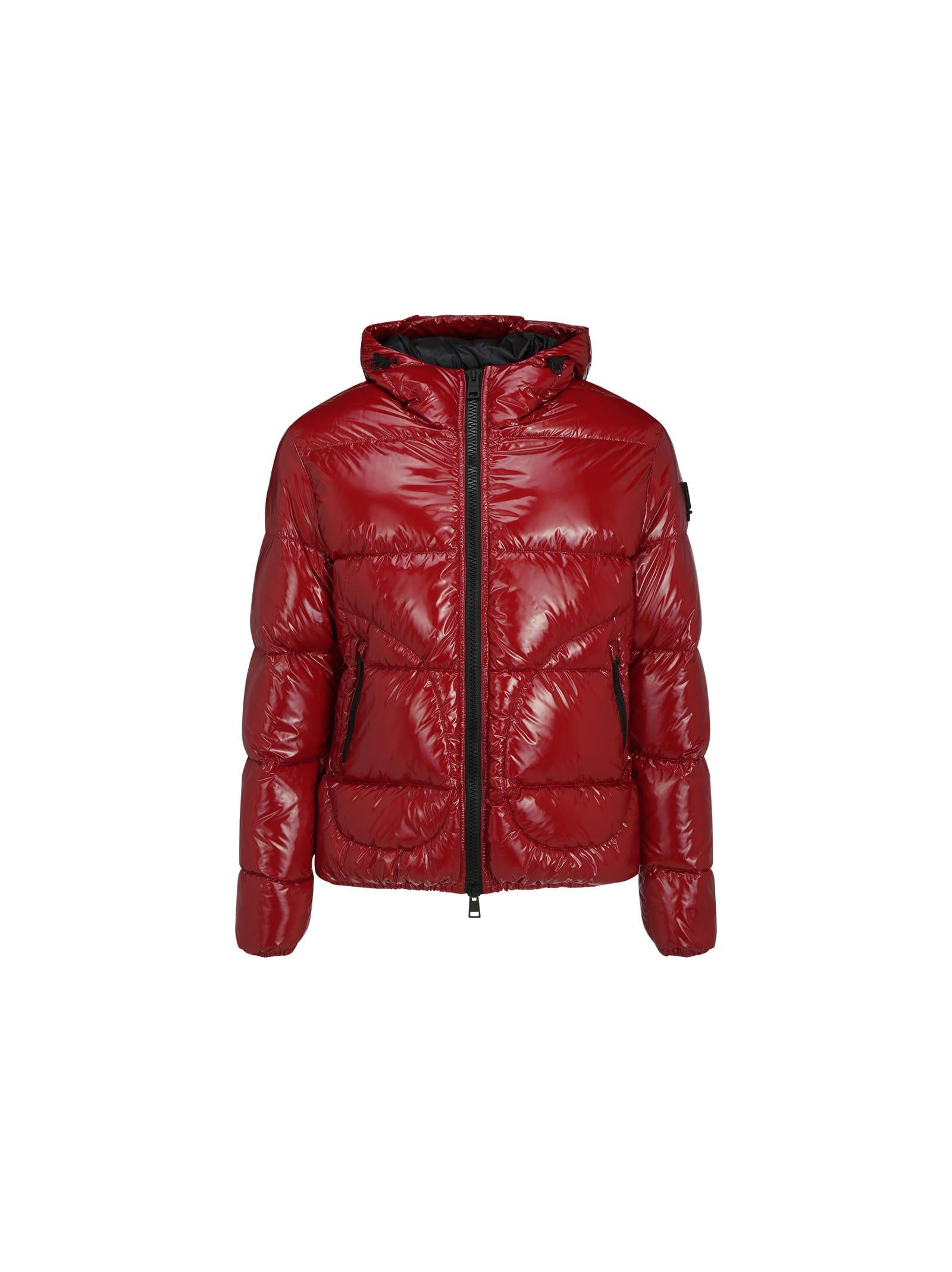 Herno Synthetic Puffer Jacket in Red 