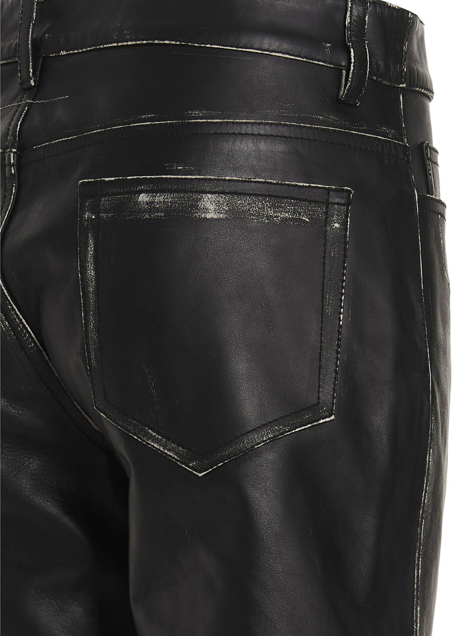 mm6 leather pants