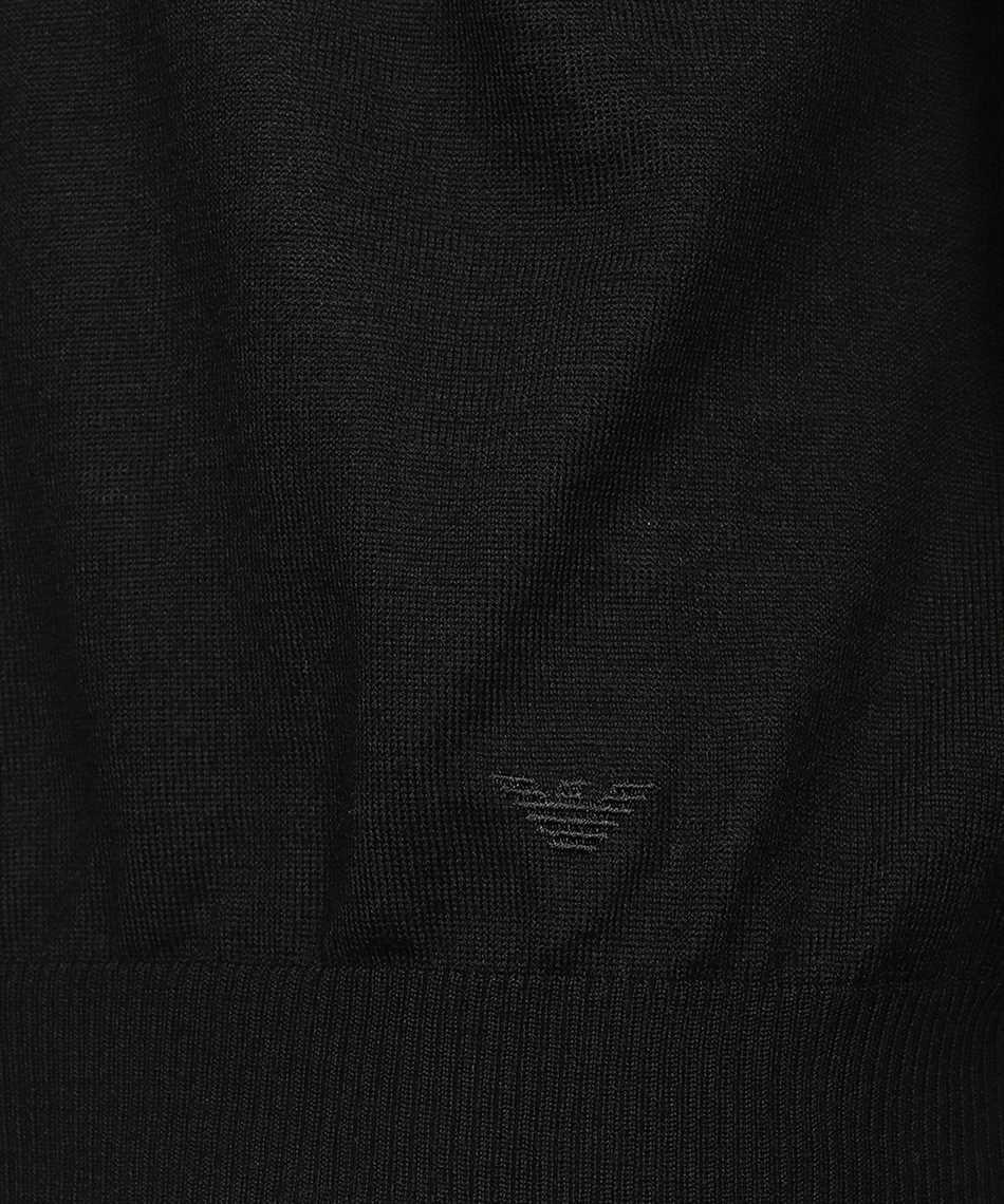 Emporio Armani Wool Turtleneck Sweater in Black for Men | Lyst