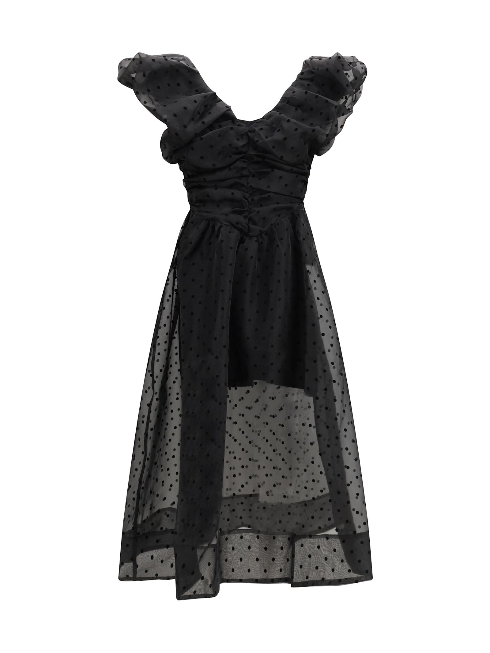 princess polly baby blue dress GANNI Black Lace Everdale Dress 38 M This is a very main image 0