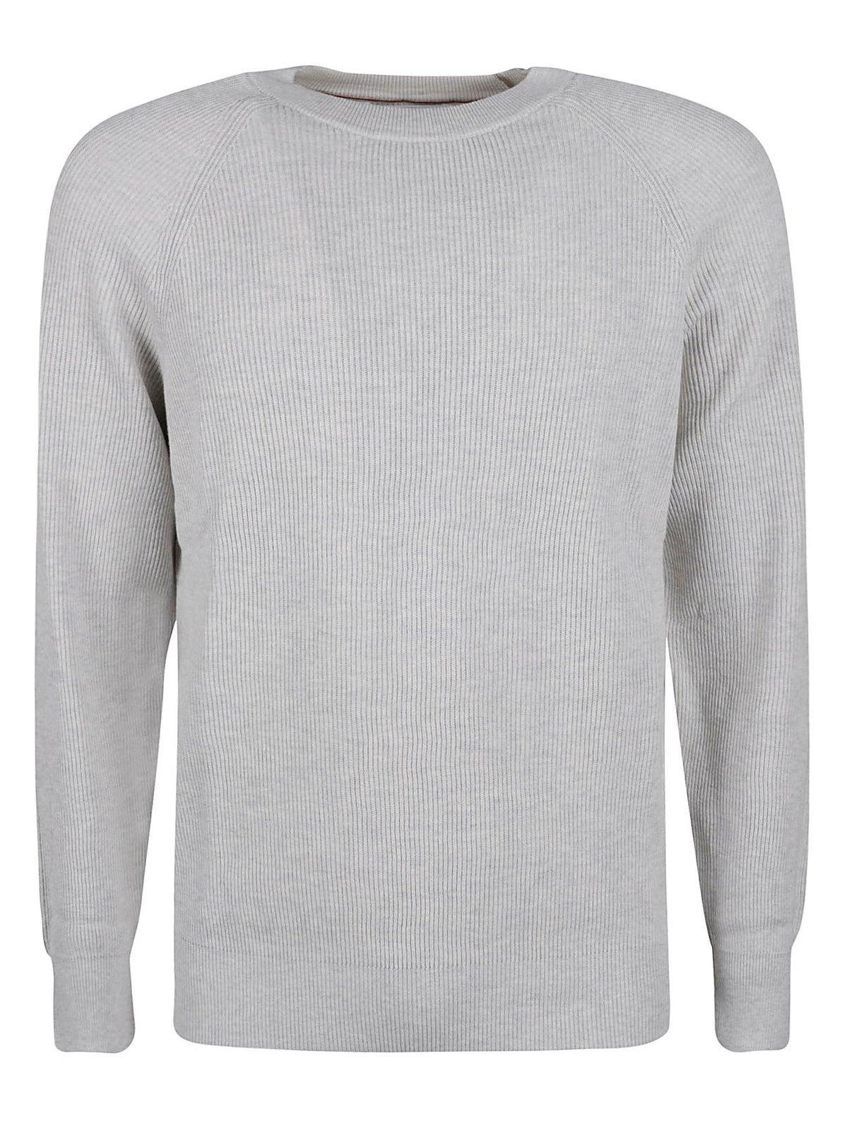 Brunello Cucinelli Men's Cashmere Ribbed Crewneck Sweater - Bergdorf Goodman