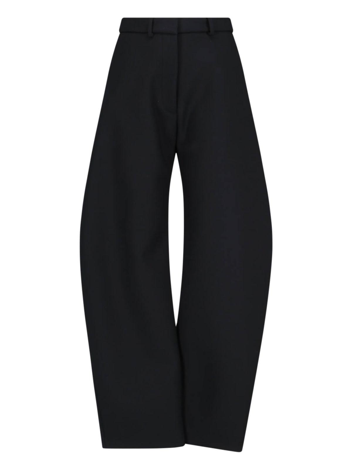 パンツ ALAIA ROUNDED PETAL PANTS Alaïa Rounded Petal Trousers in Black | Lyst