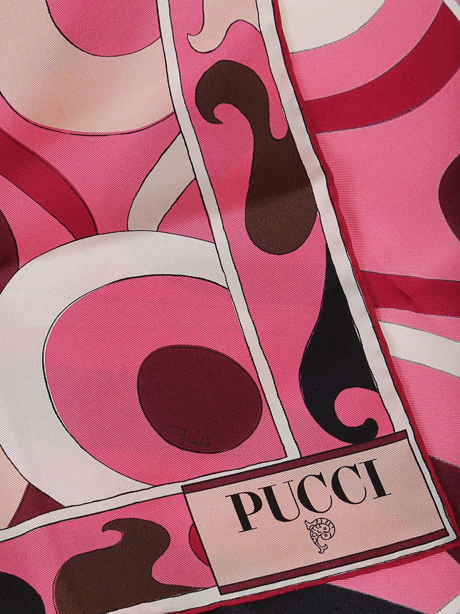 Emilio Pucci Silk Scarf in Pink