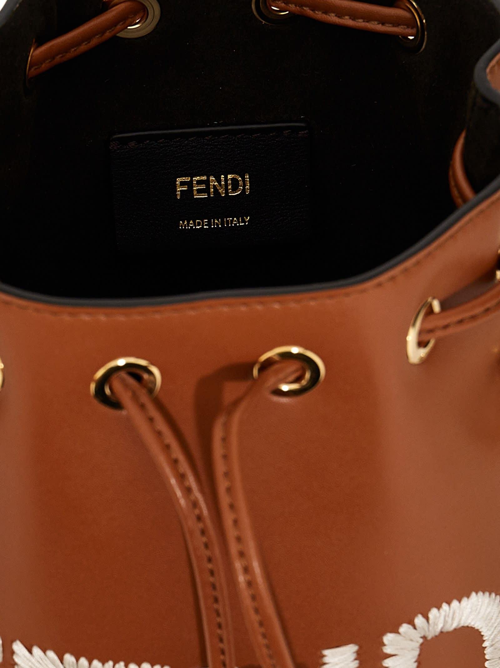 Fendi Mon Trésor Bucket Bag in Brown