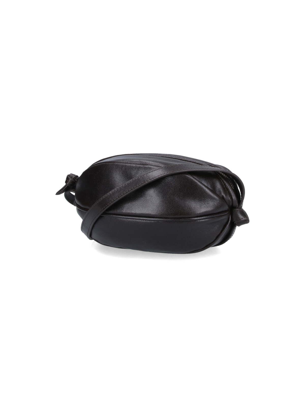 Hereu Espiga Plaited Padded Detail Shoulder Bag in Black