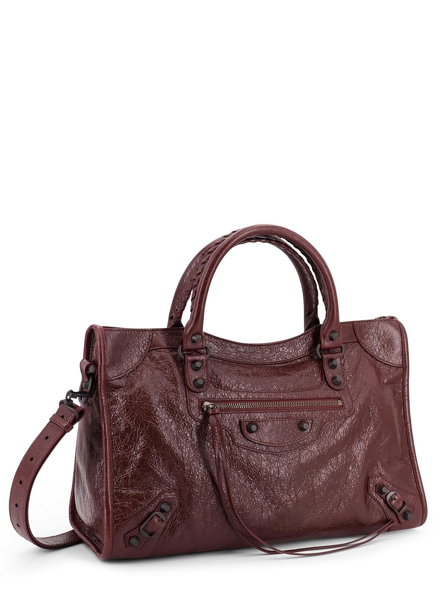 バッグ BALENCIAGA leather shoulder bag city Balenciaga City Prune Purple Goat Leather Small Shoulder Bag