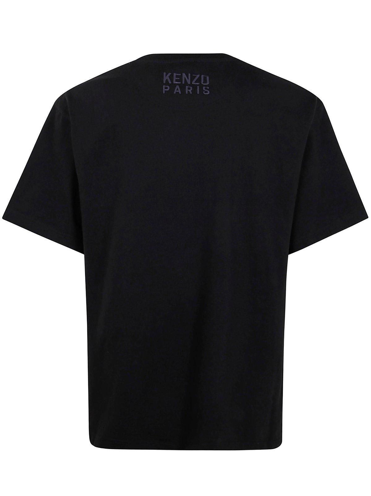 【送料&関税込】Kenzo Paris Gots Happy Tiger Crewneck KENZO Gots Happy Tiger Crewneck T-Shirt in Black for Men