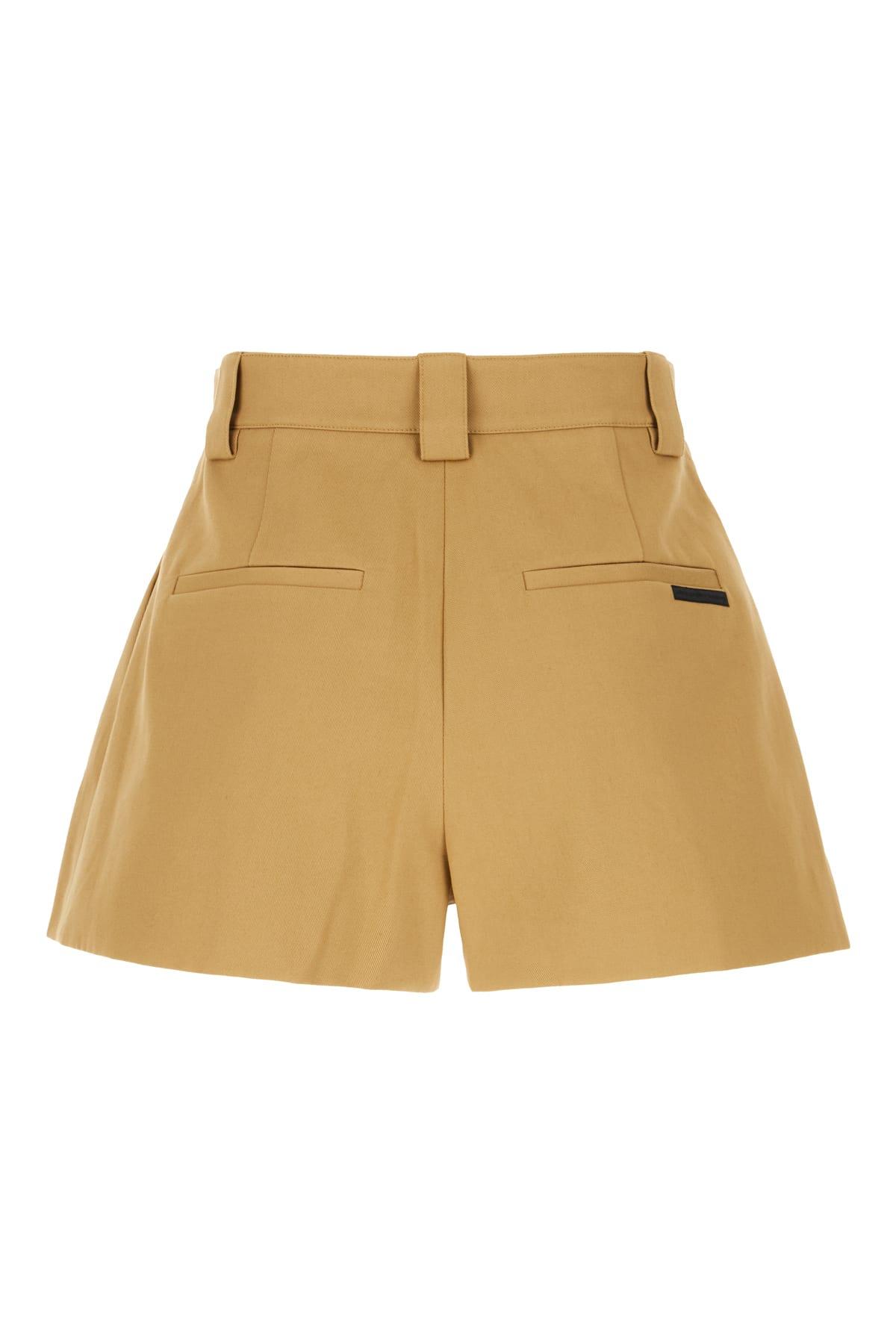 ショートパンツ Alexander Wang Beige Tailored Shorts With Chain Detail Alexander Wang Beige Tailored Shorts With Chain Detail