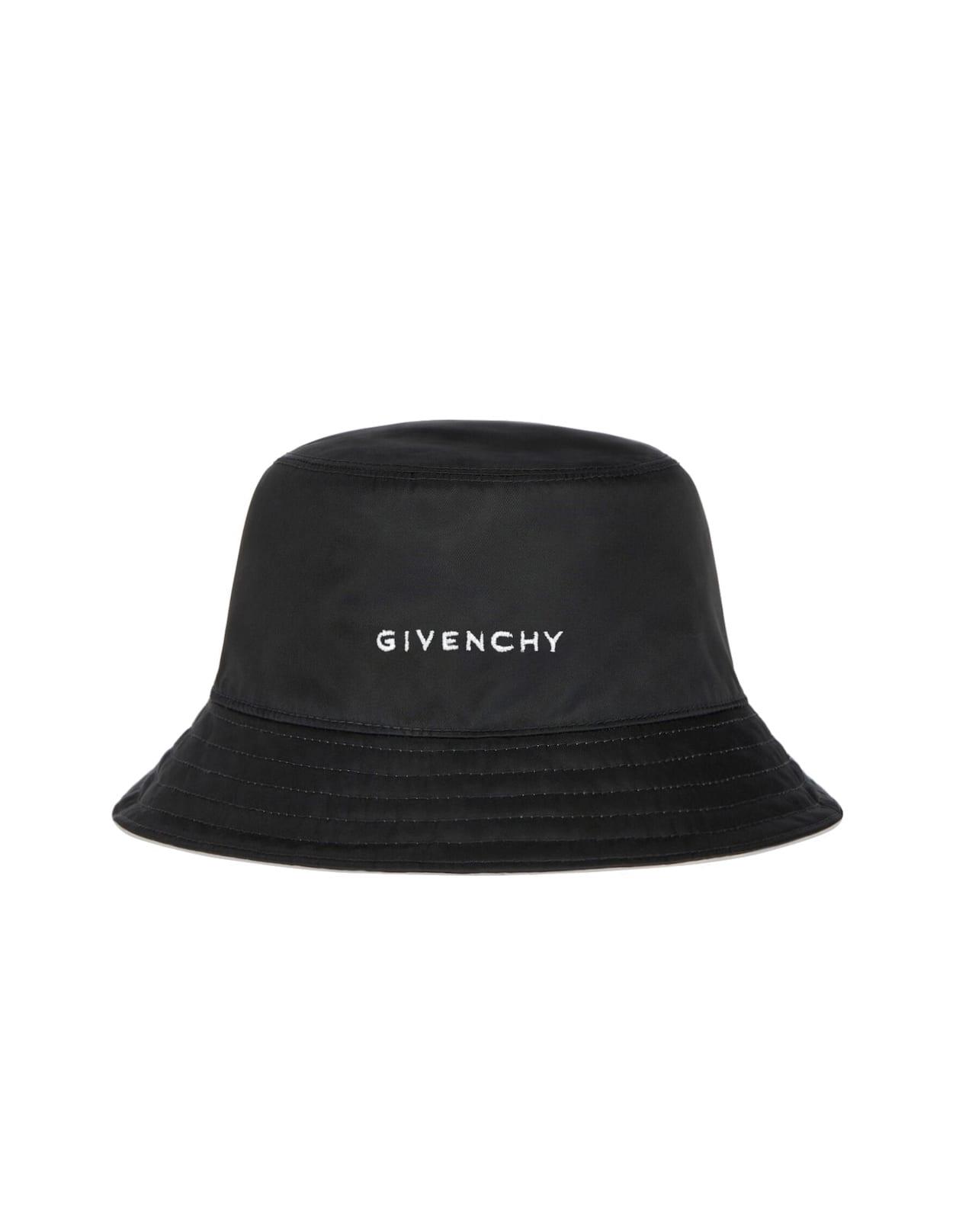 Givenchy Bucket Hat In Black Nylon With Logo for Men | Lyst