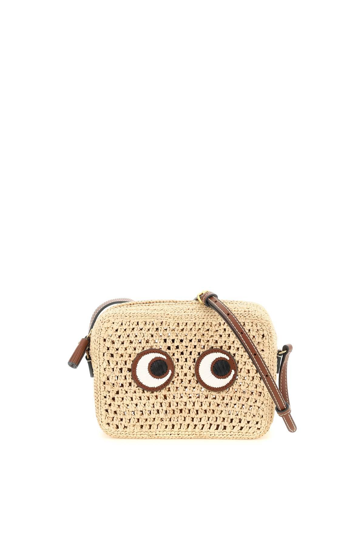 Anya Hindmarch Raffia Eyes Crossbody Bag in Metallic Lyst UK