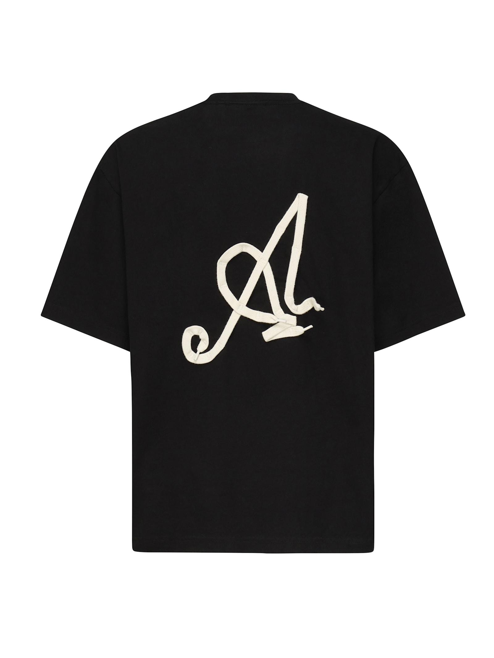 Axel Arigato T-Shirt With Laces in Black for Men | Lyst