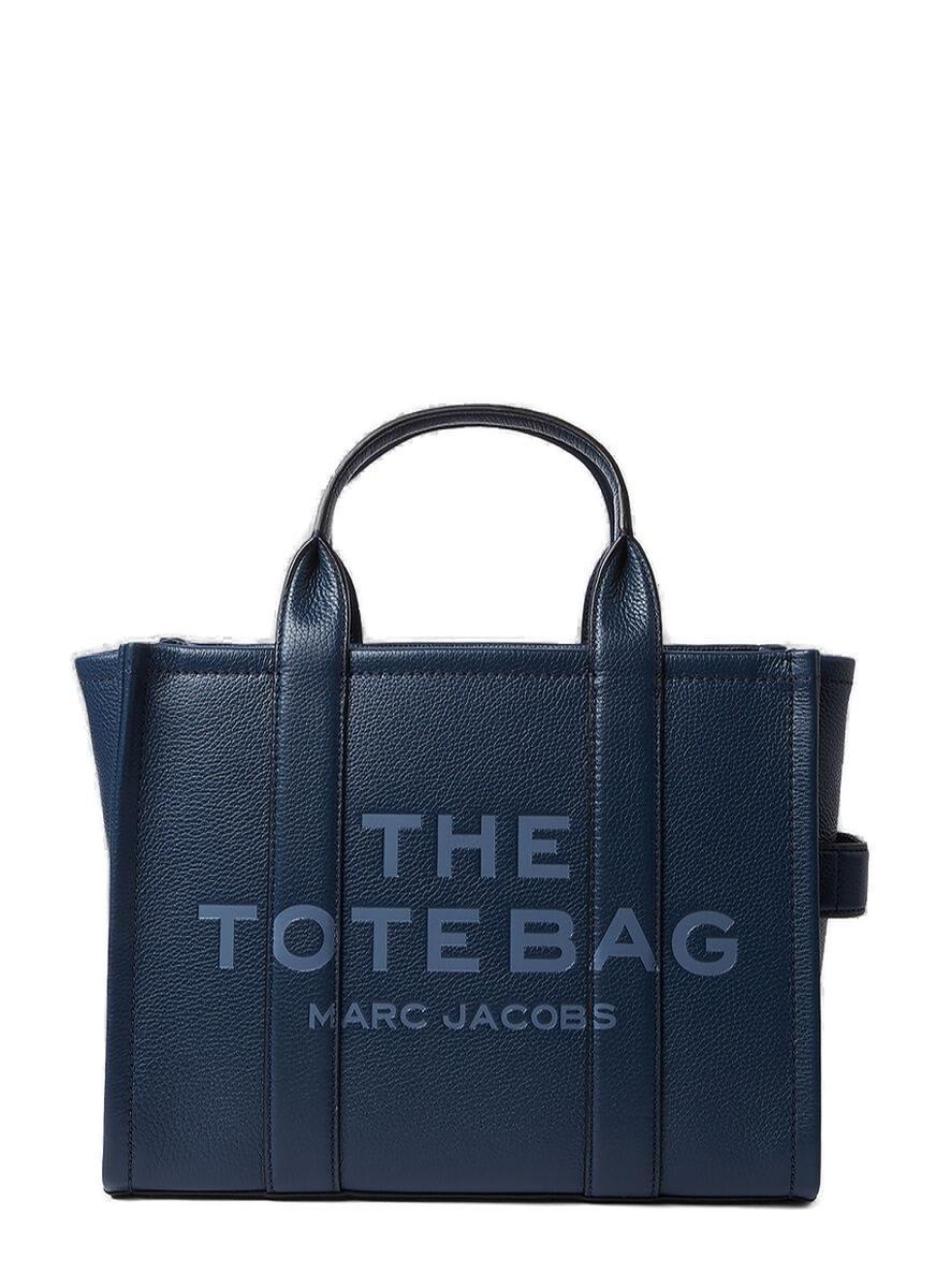 Small Leather Tote Bag in Blue - Marc Jacobs