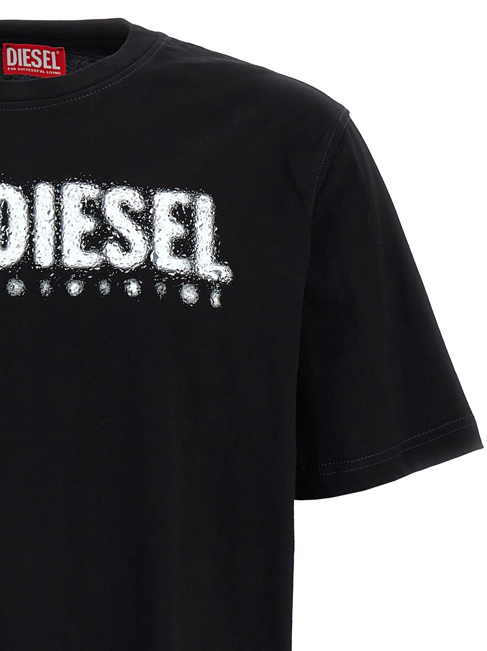 DIESEL T-Adjust-K14 T-Shirt in Black for Men | Lyst