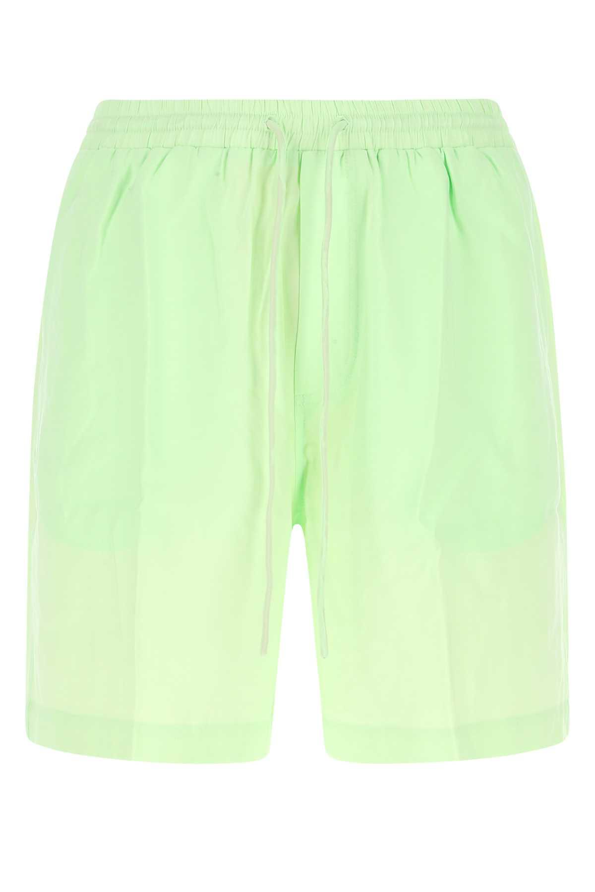 Nanushka elasticated-waistband cotton shorts - Green