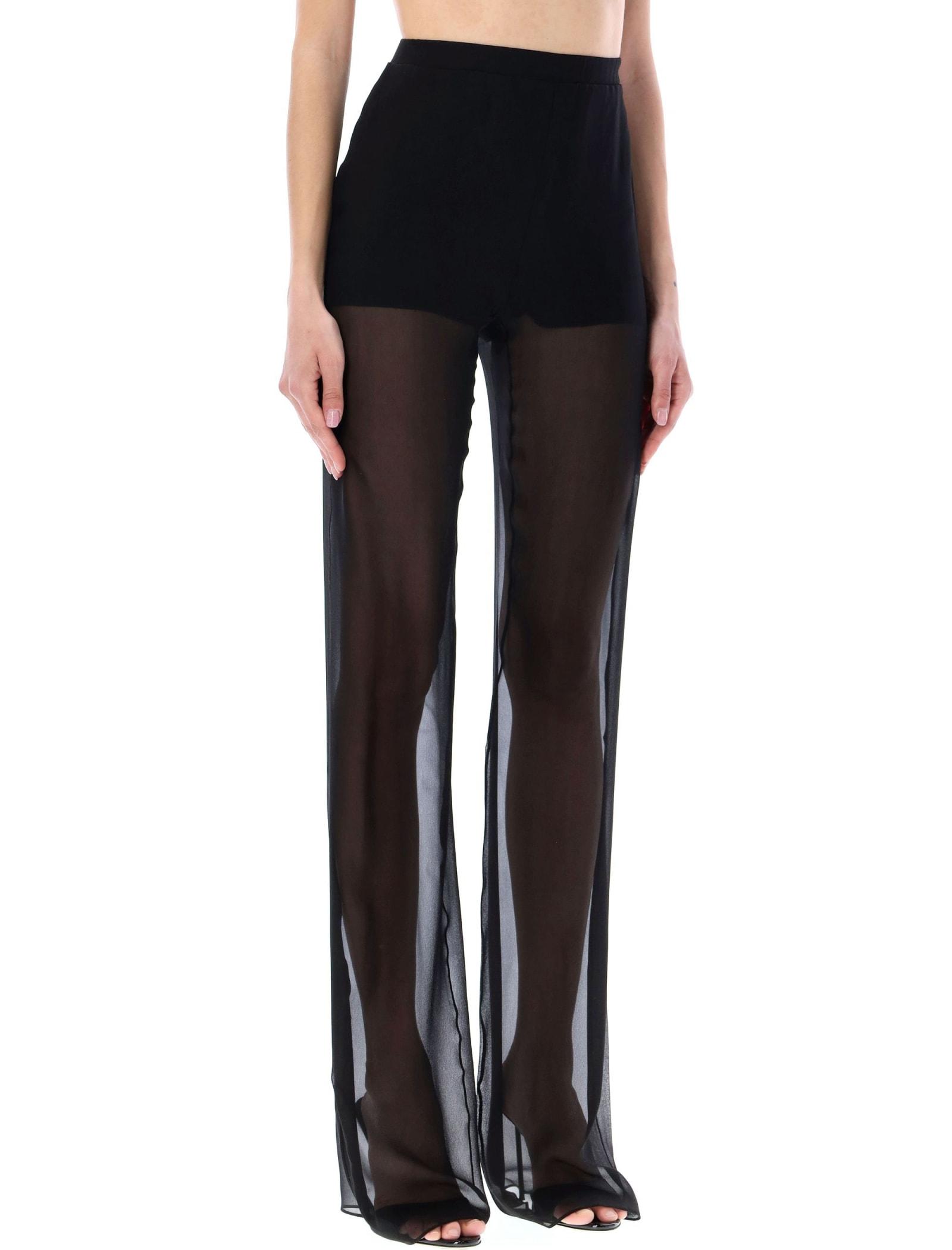 Nensi Dojaka keyhole-detail semi-sheer Tights - Farfetch