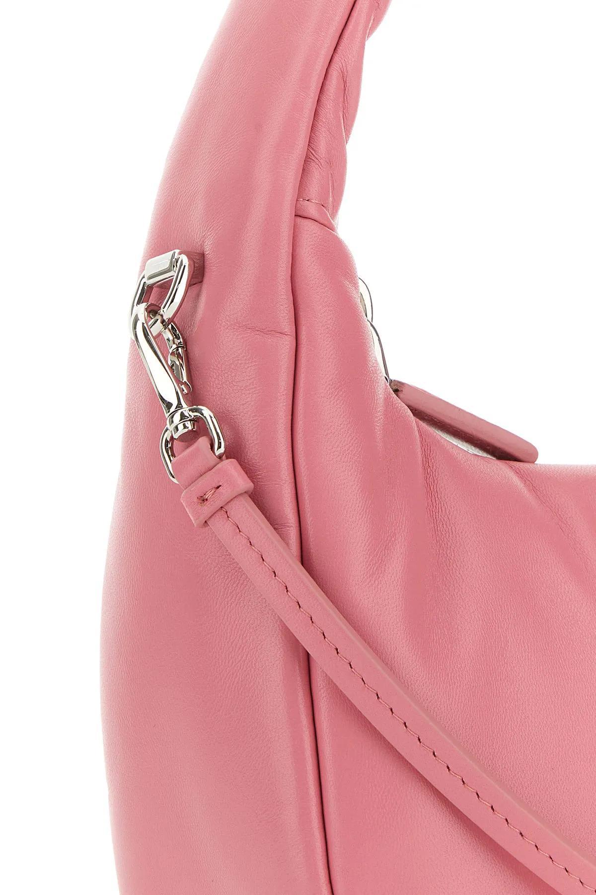 Prada Pink Nappa Leather Mini Soft Handbag