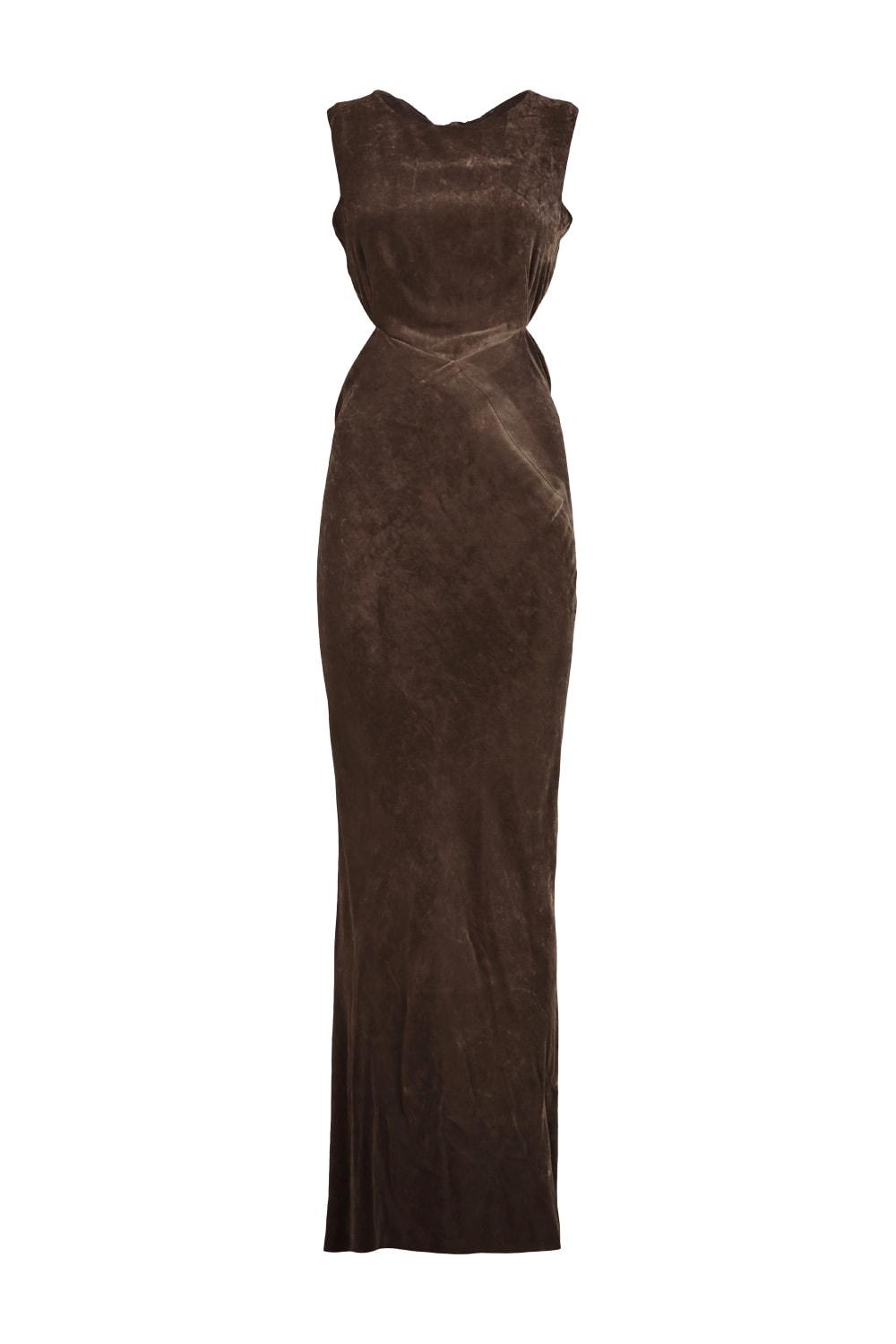 ワンピース RICK OWENS Rick Owens Open Back Gown Long Dress RICK OWENS Open-Back Jersey Gown | endource