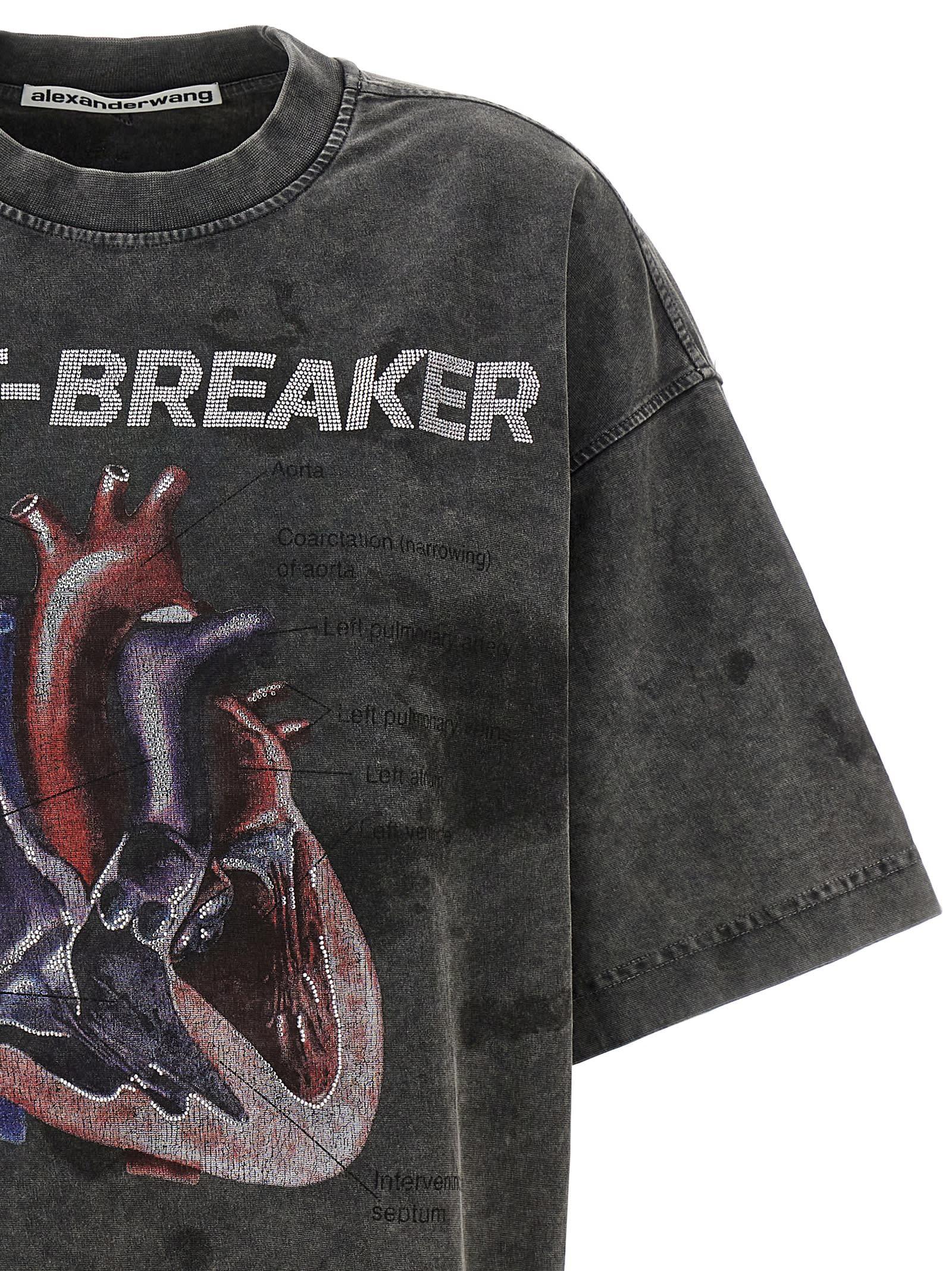 Alexander Wang 'Heartbreaker' T-Shirt in Black | Lyst UK