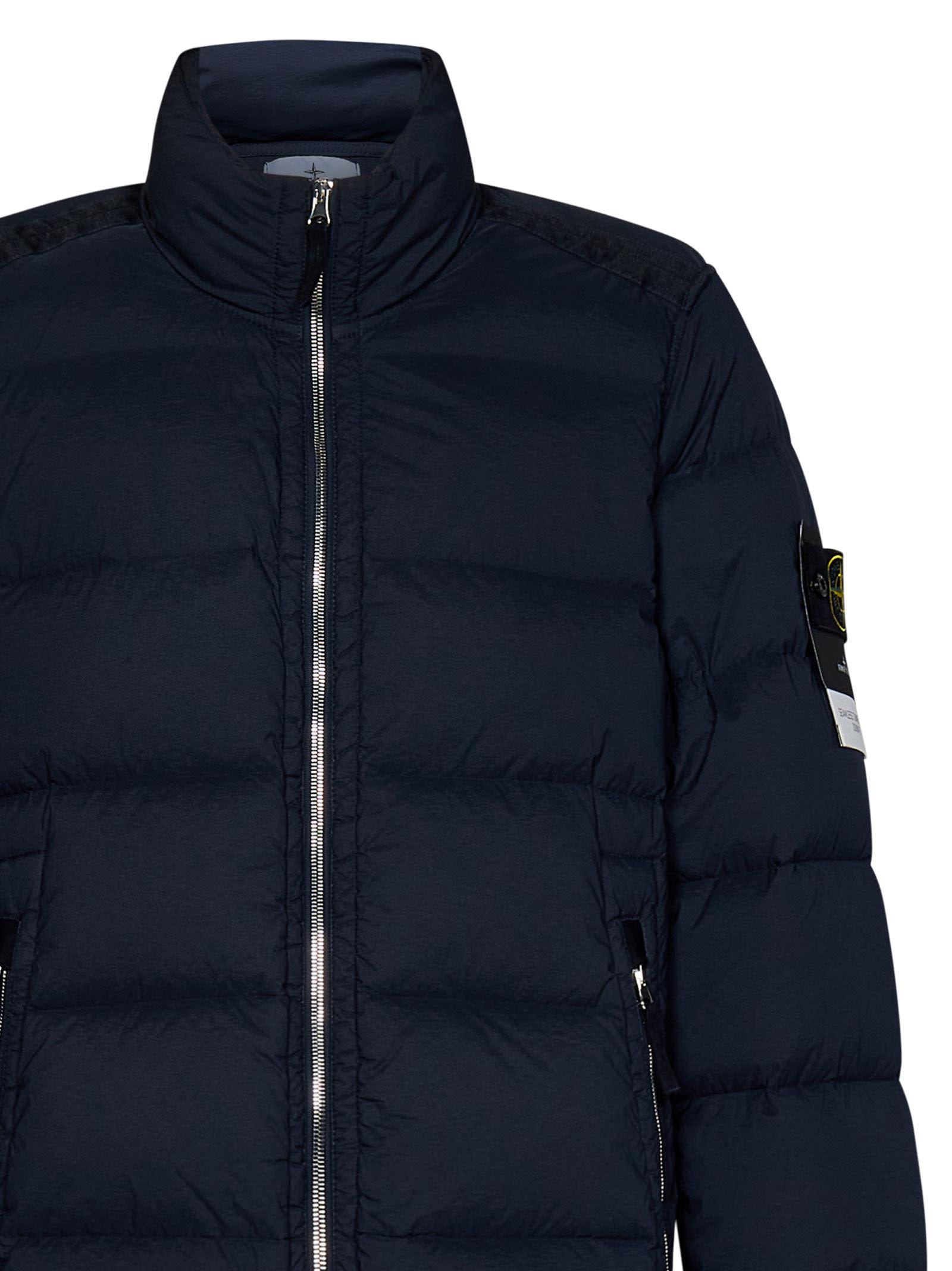 Stone Island Down Jacket in Blue for Men Lyst