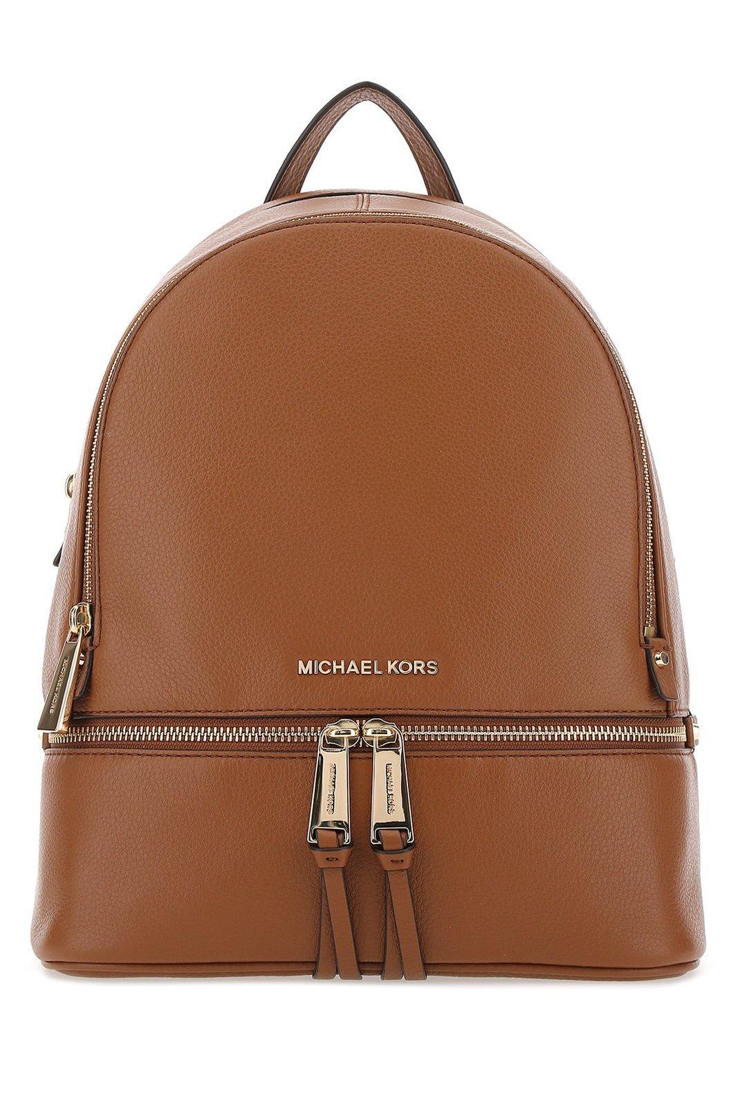 Michael Kors Rhea Medium Backpack in Brown | Lyst