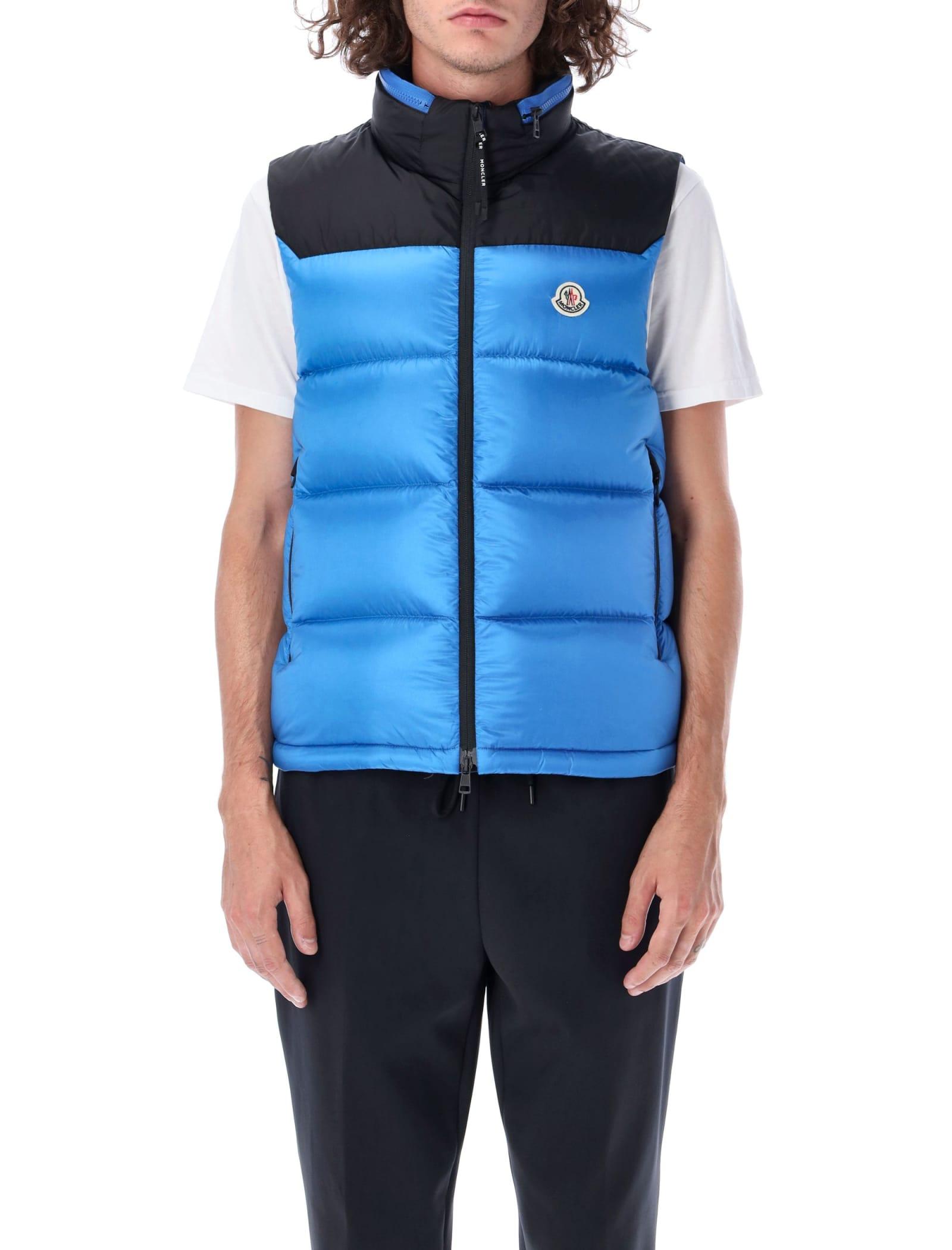 Moncler Synthetic Ophrys Down Gilet in Blue for Men - Save 44% | Lyst