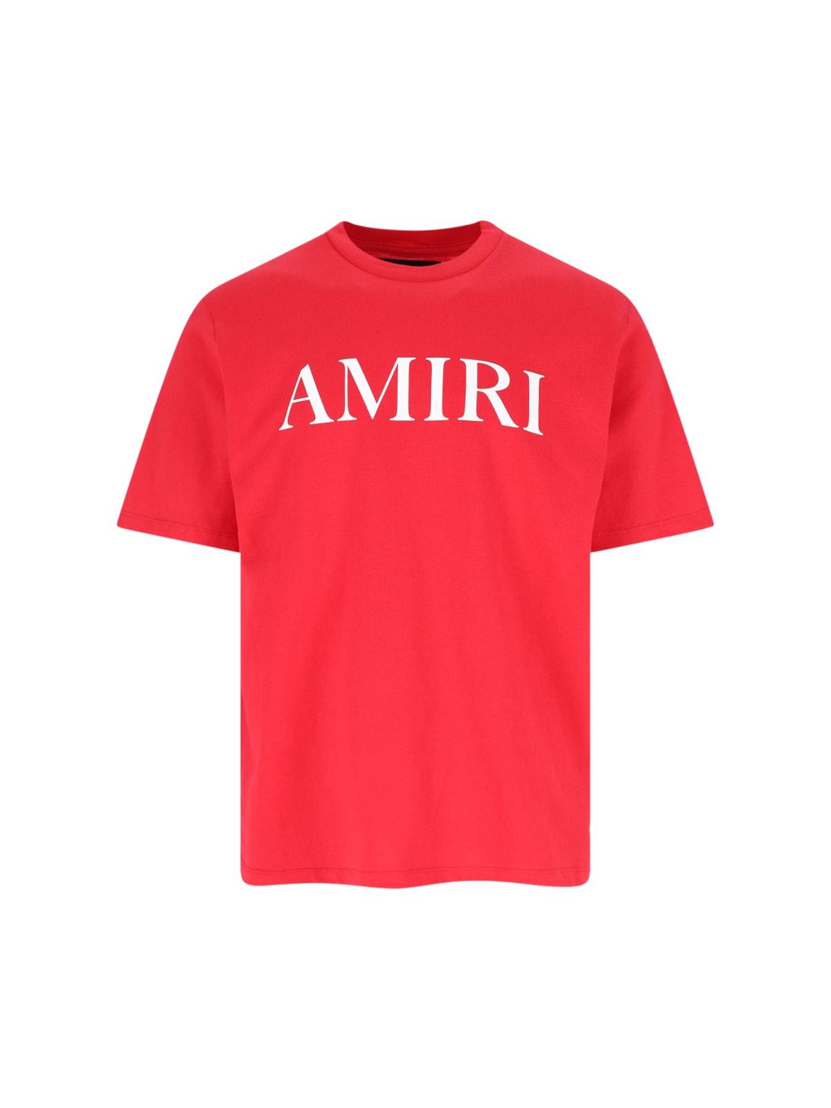 Amiri T-Shirt With Logo in Red for Men | Lyst