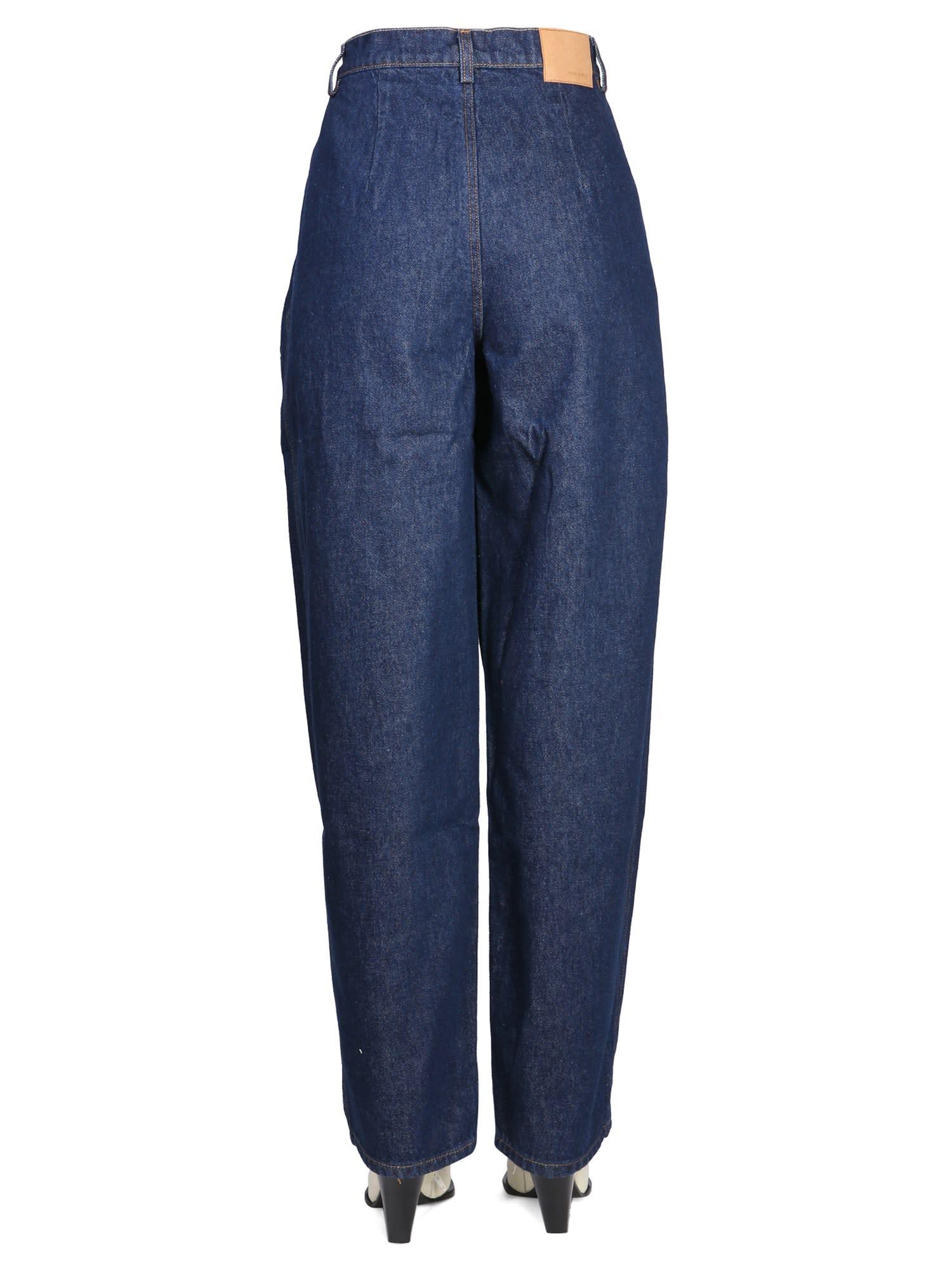Magda Butrym Wide Jeans in Blue | Lyst