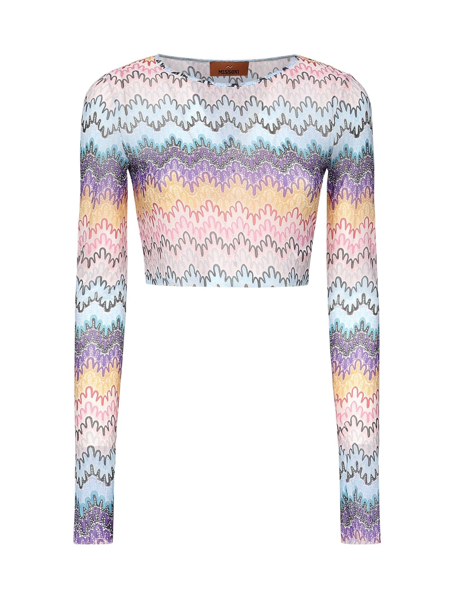 MISSONI 売れ筋商品|||ミッソーニ Tシャツ トップス レディース Tops Purple Missoni // Ribbed Knit T-Shirt – VSP Consignment