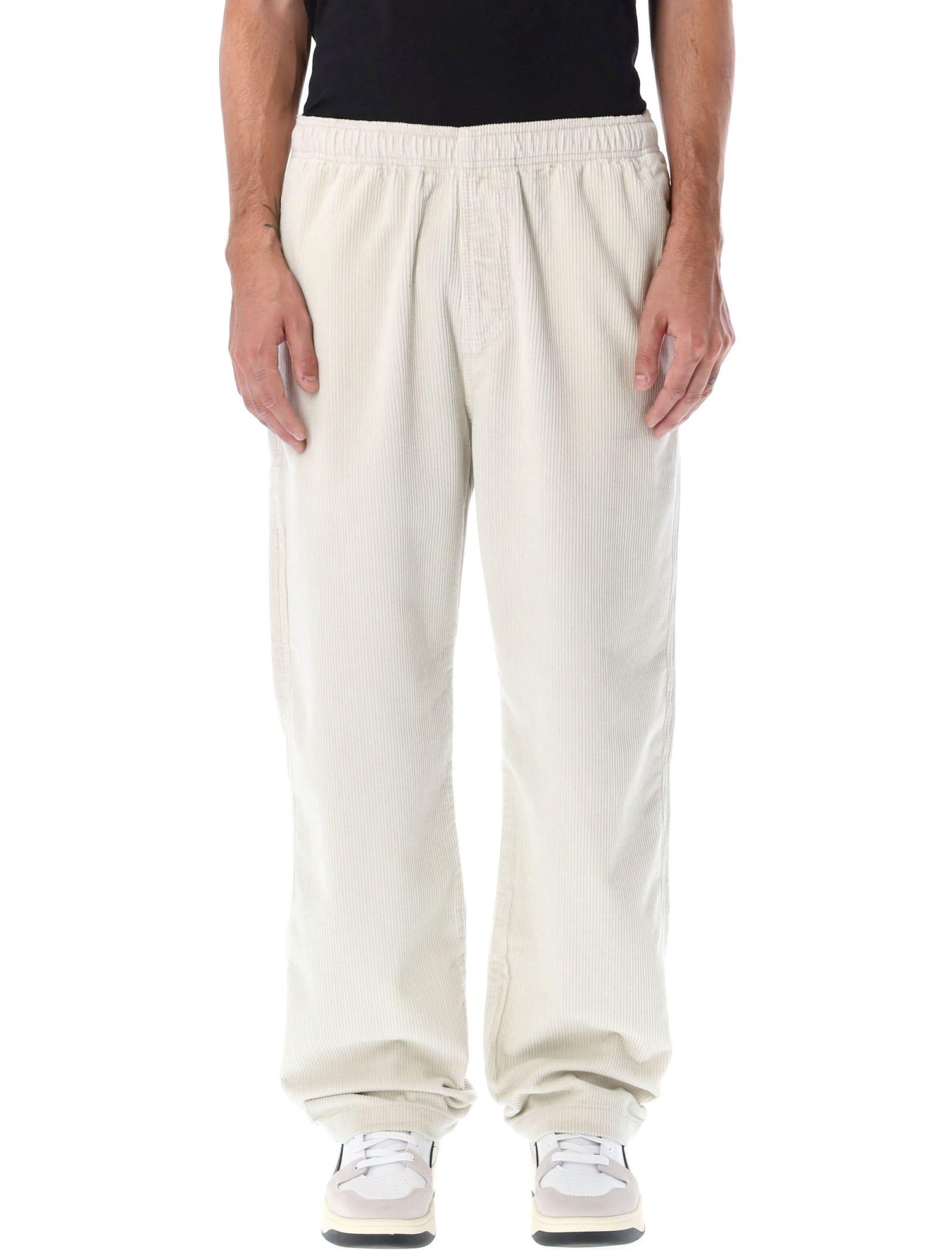 stussy-wide-wale-corduroy-beach-pant-in-white-for-men-lyst