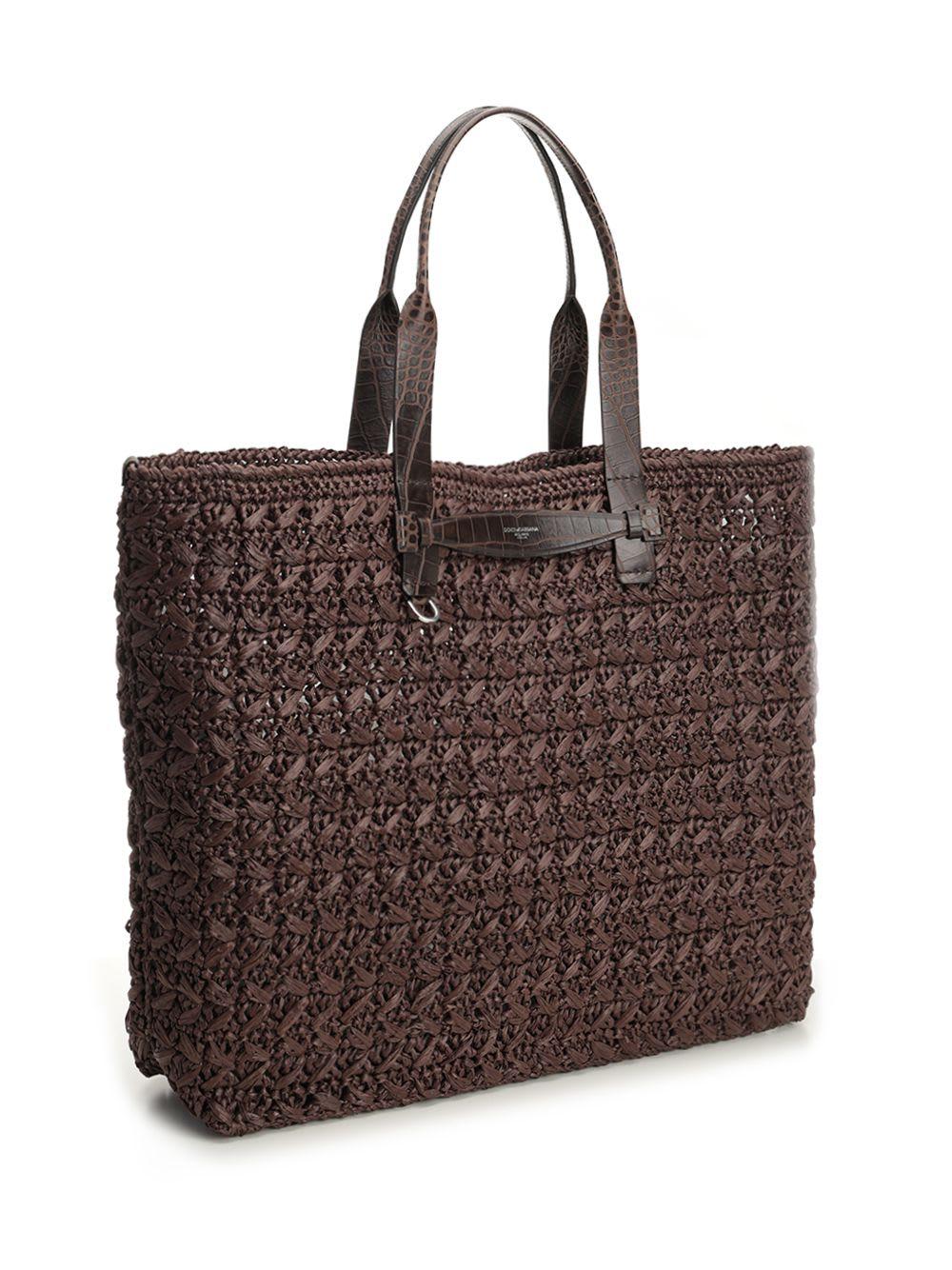 【関税＆送料込み】Dolce & Gabbana Adamo Shopping Bag In Wo 関税＆送料込み】Dolce & Gabbana Adamo Shopping Bag In Wo