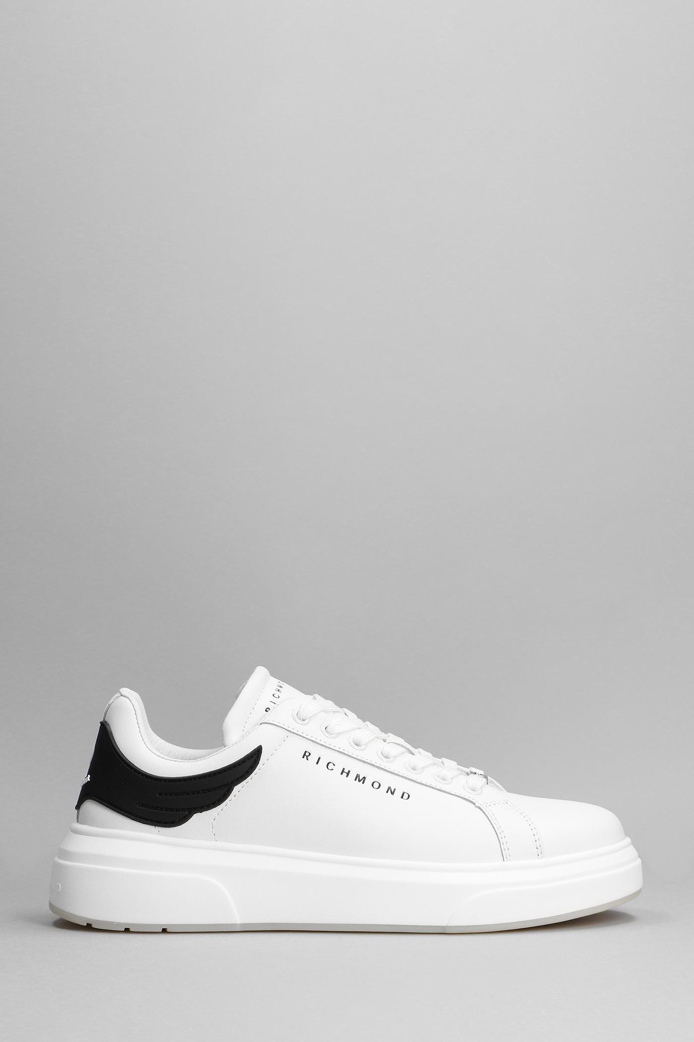 John Richmond Sneakers In White Leather for Men | Lyst