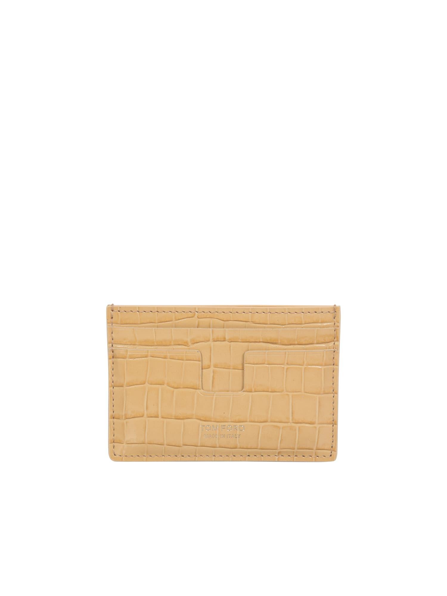 Tom Ford T Line Card Holder By in Natural for Men | Lyst