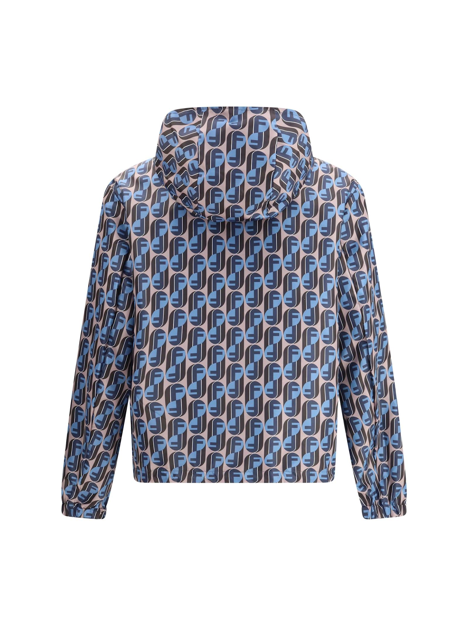 ジャケット FENDI JACKET (FAN198AT8H F1RX9) Windbreaker Silk Brown | Fendi
