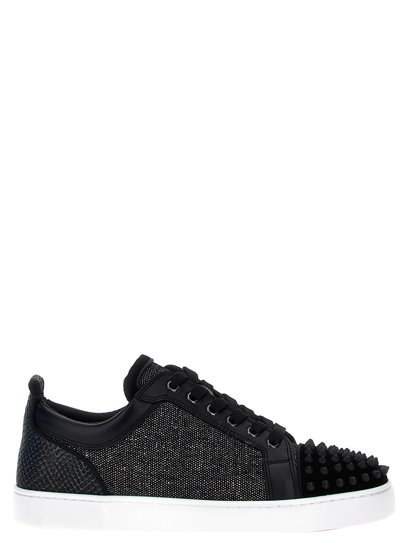 Christian louboutin black spike sneakers online