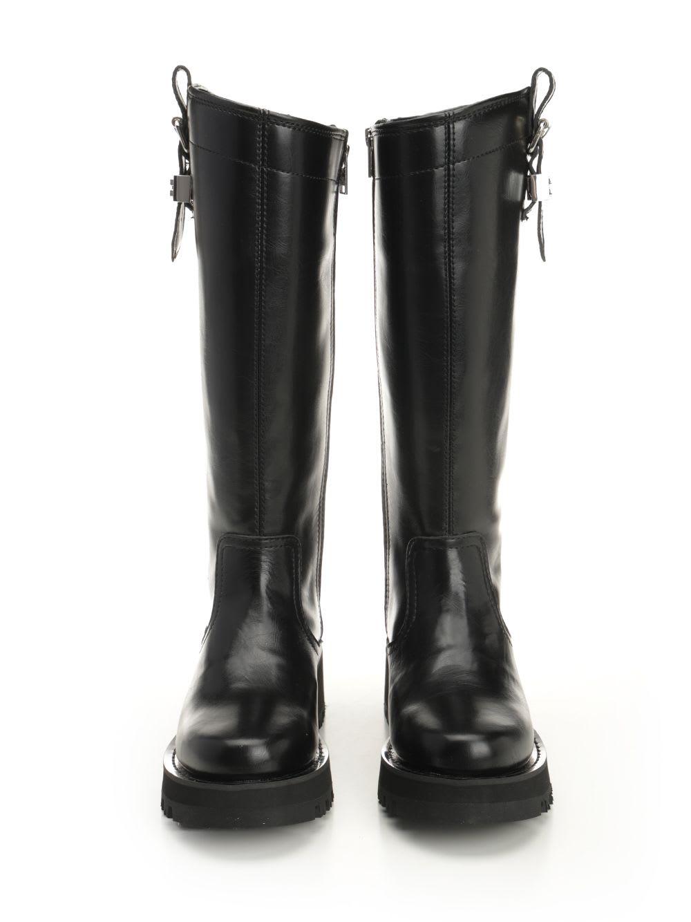 ミドルブーツ Ganni Chocolate Synthetic Leather Boots Ganni Feminine Buckle Chelsea Boots S2652-890 CHOCOLATE