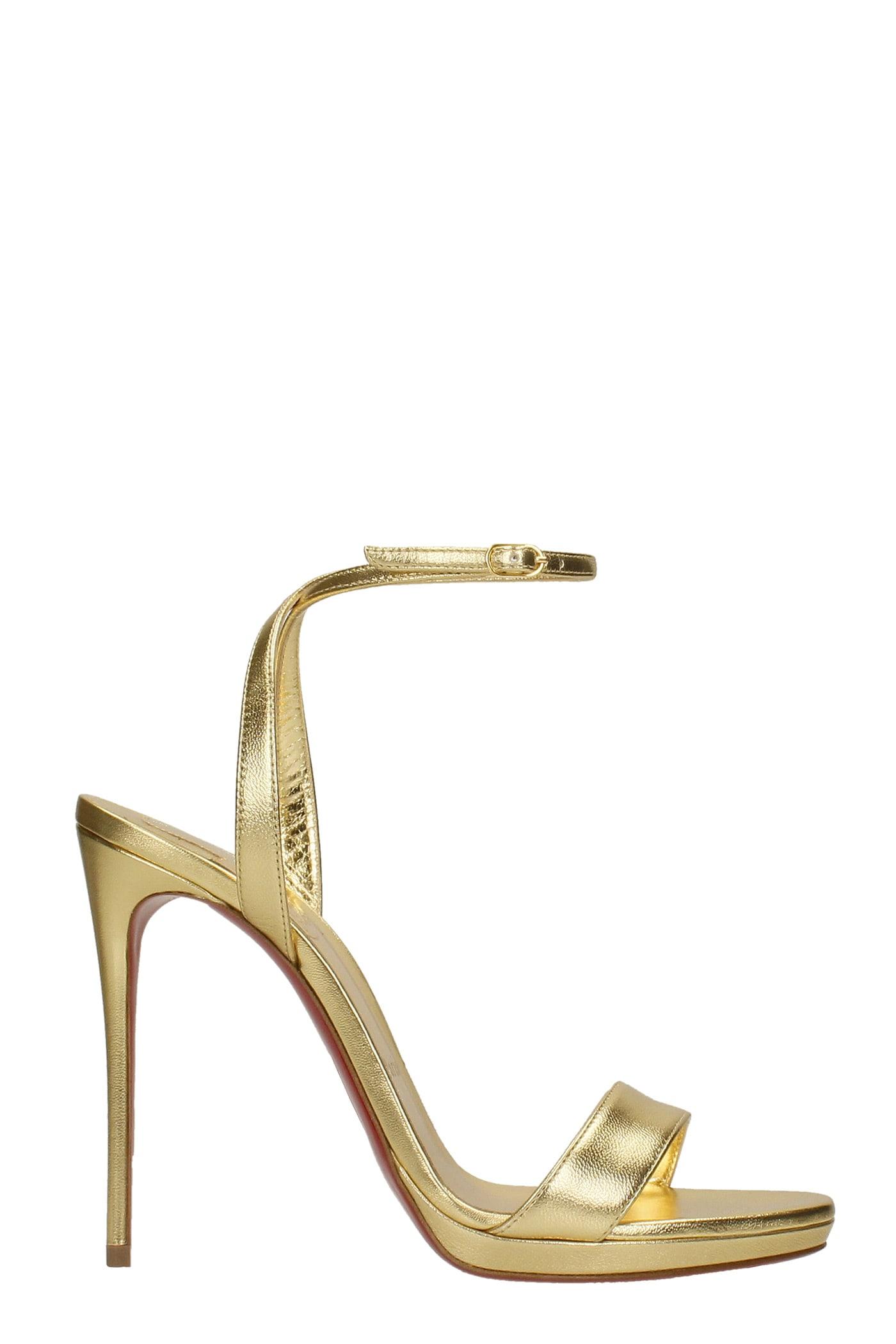 Christian Louboutin Loubi Queen 120 Leather Sandals from mytheresa